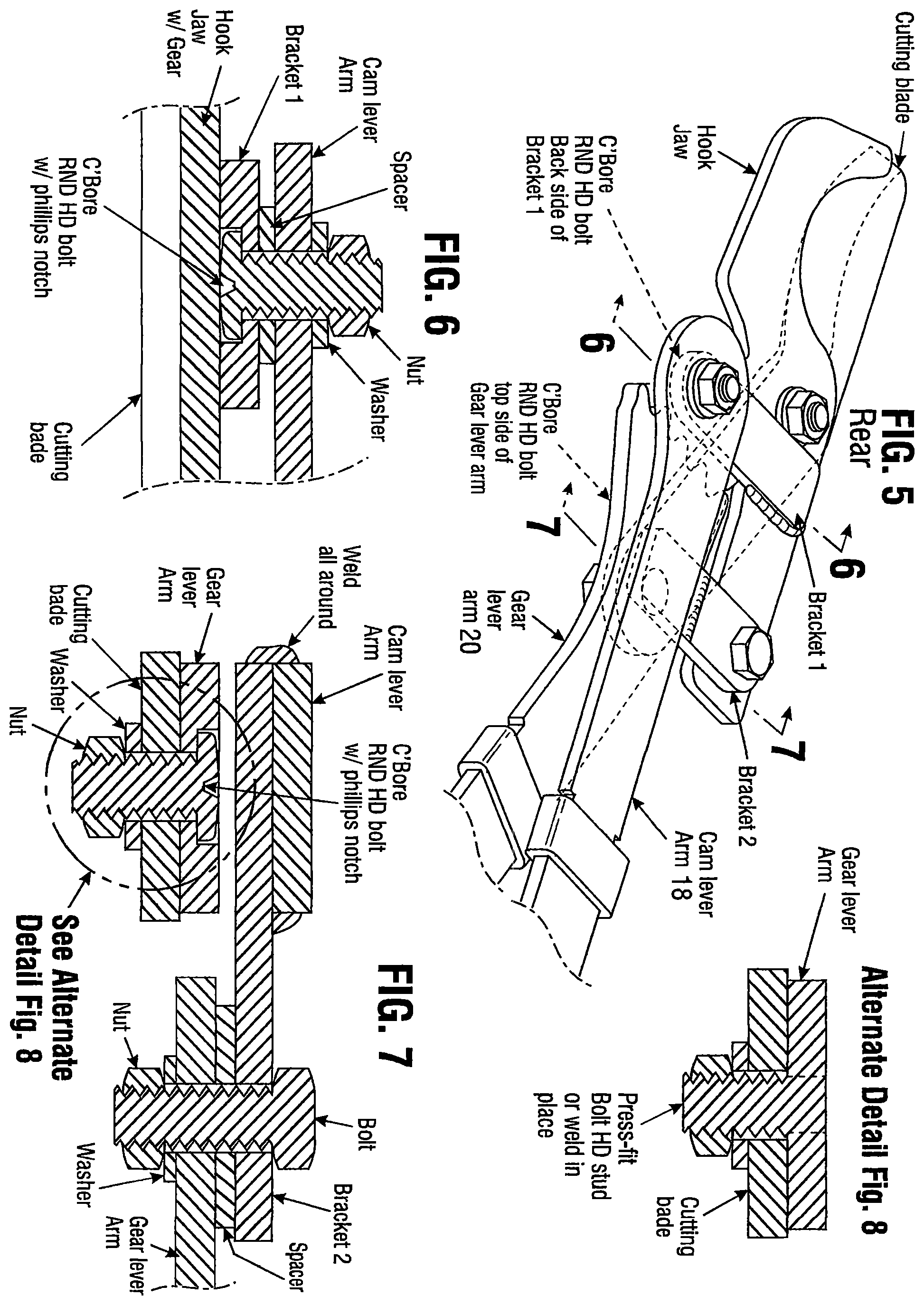 Patent US12564139 Figure 3 – Geared lopper with additional leverage