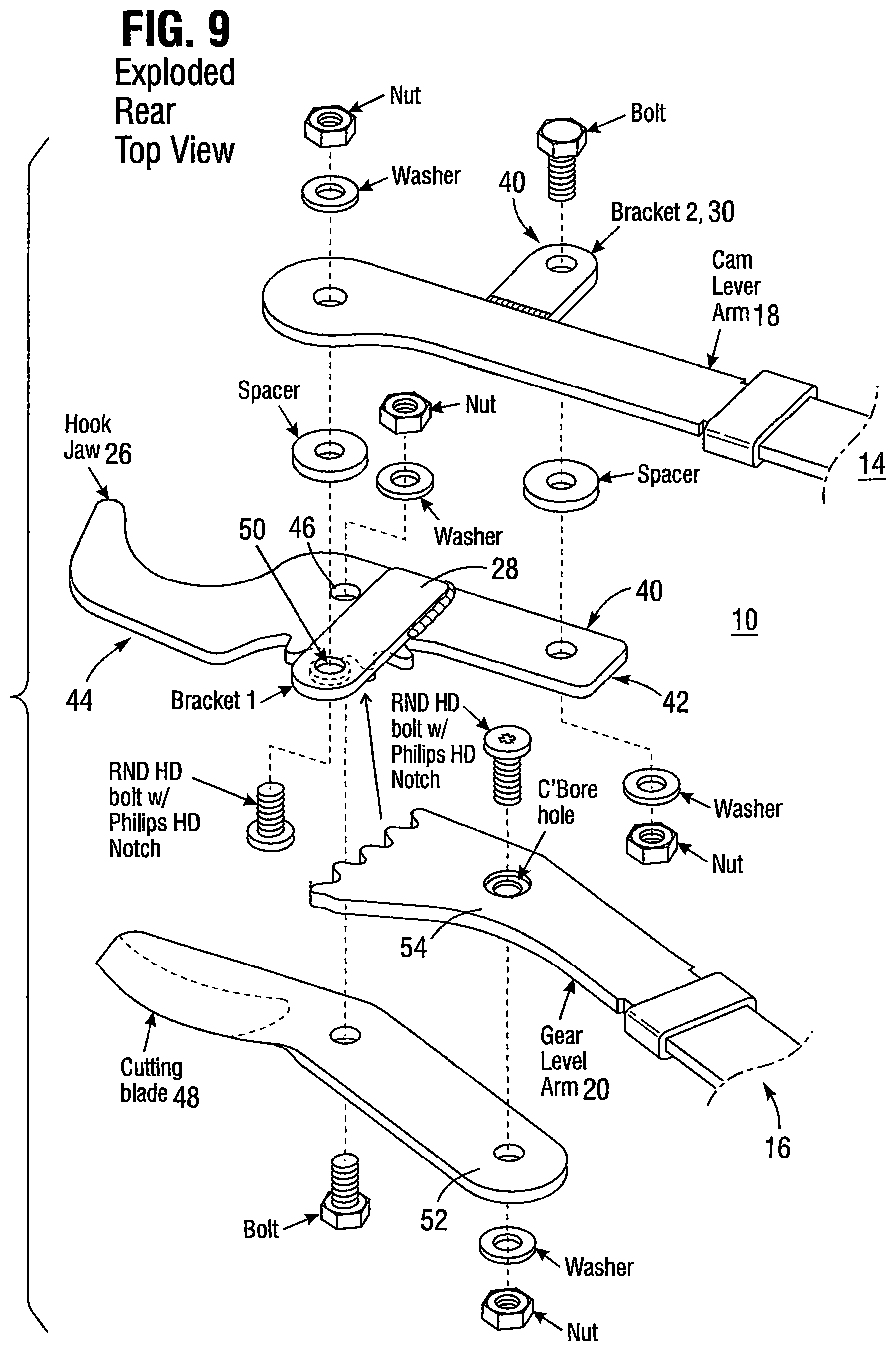 Patent US12564139 Figure 4 – Geared lopper with additional leverage