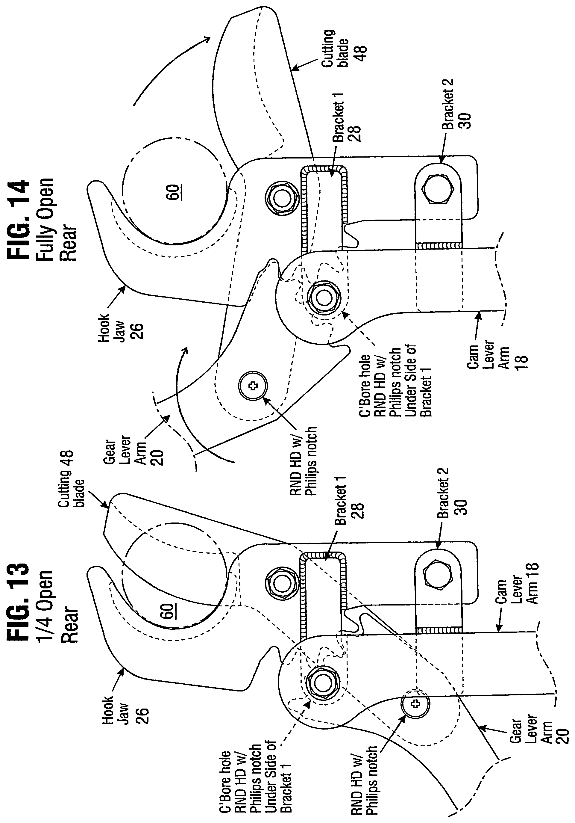 Patent US12564139 Figure 7 – Geared lopper with additional leverage