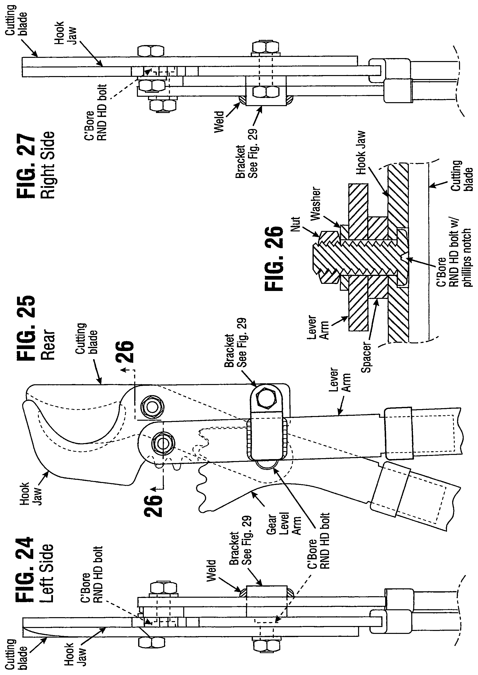 Patent US12564139 Figure 12 – Geared lopper with additional leverage