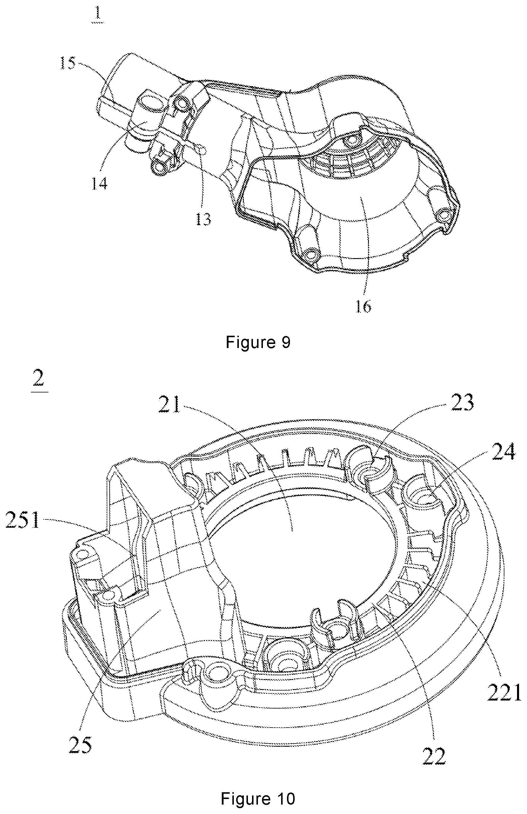 Patent US12564140 Figure 7 – Driving assembly and garden tool
