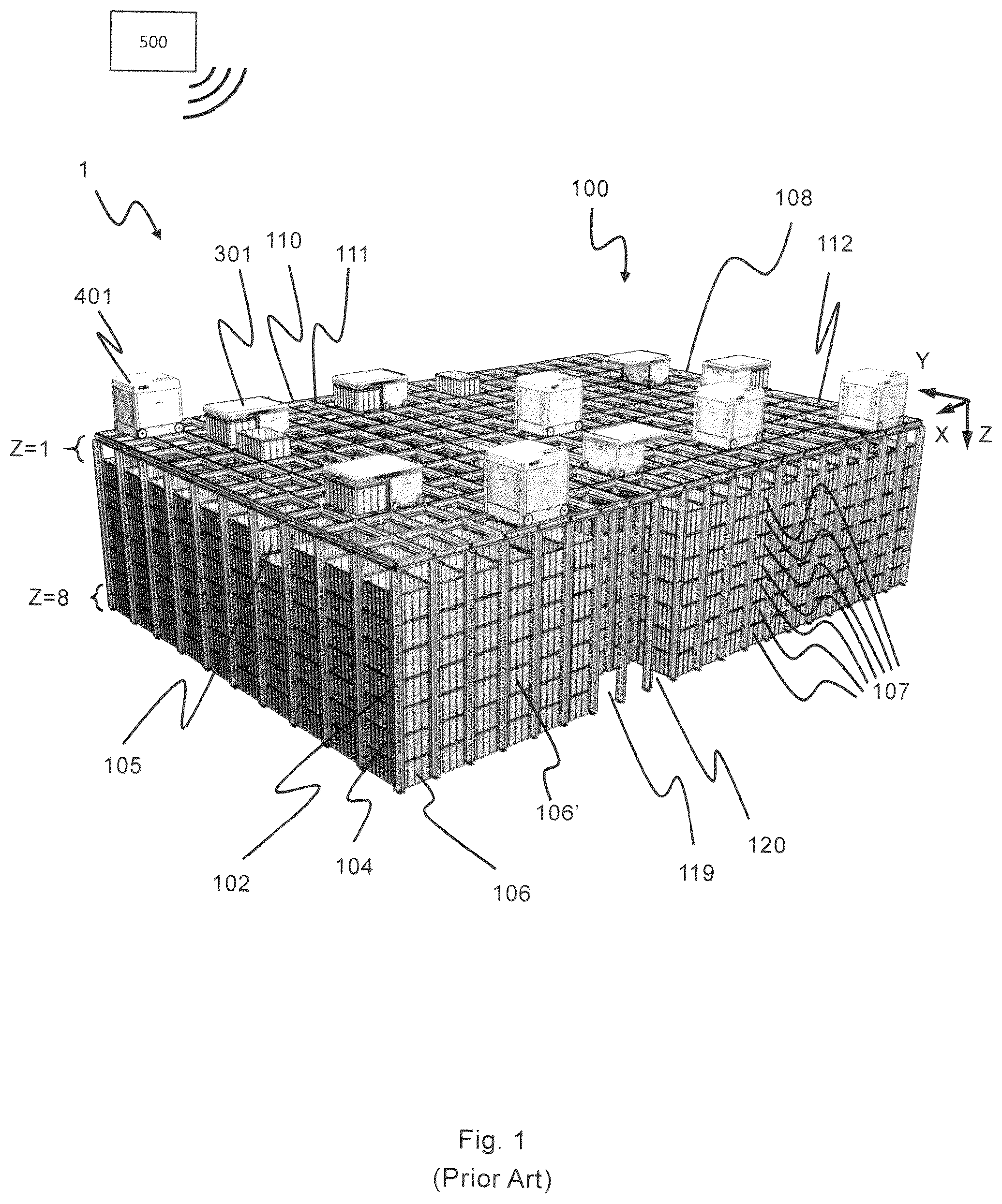 Patent US12564141 Figure 1 – Vertical farming system