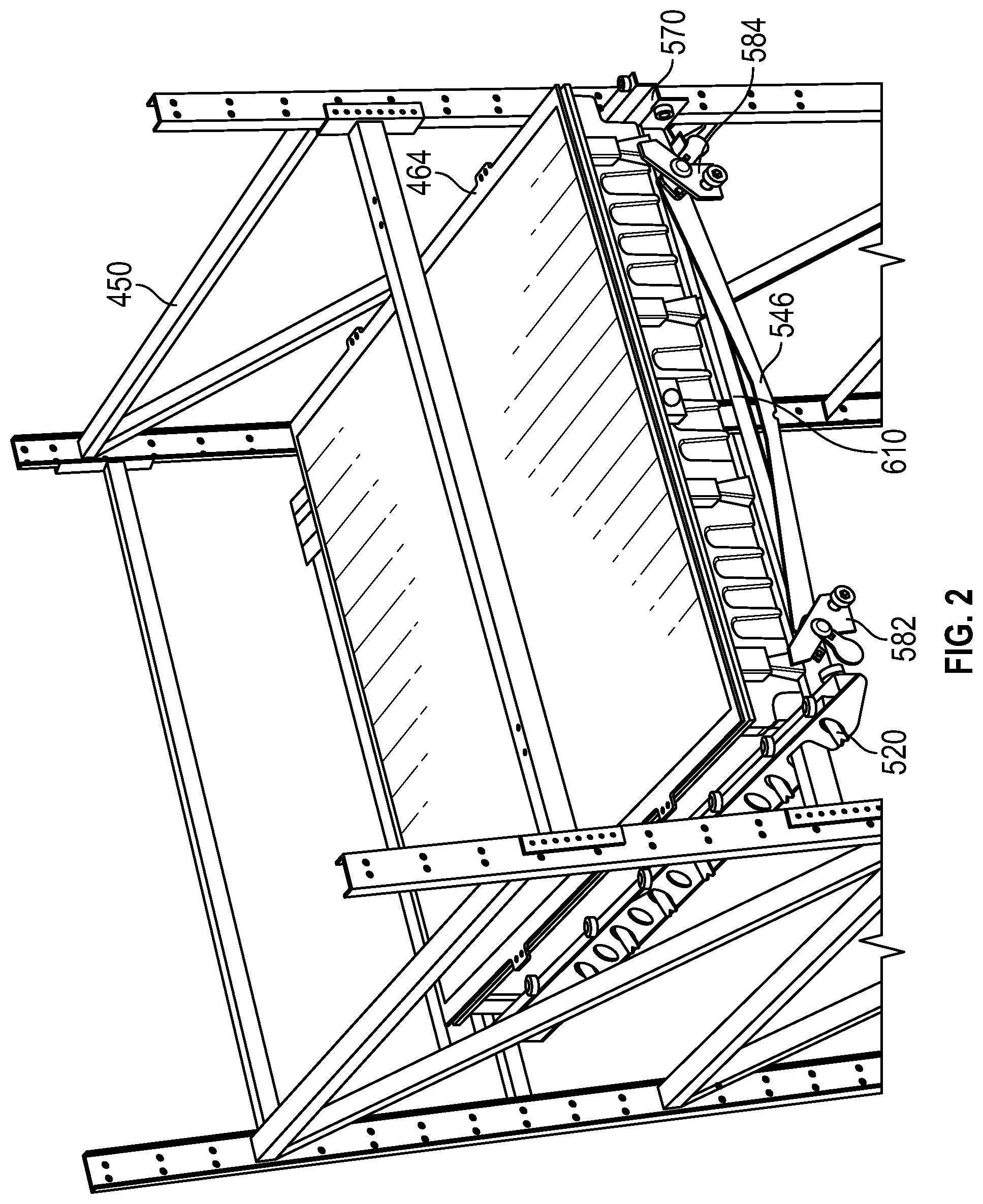 Patent US12564148 Figure 2 – Container transfer system and methods of using