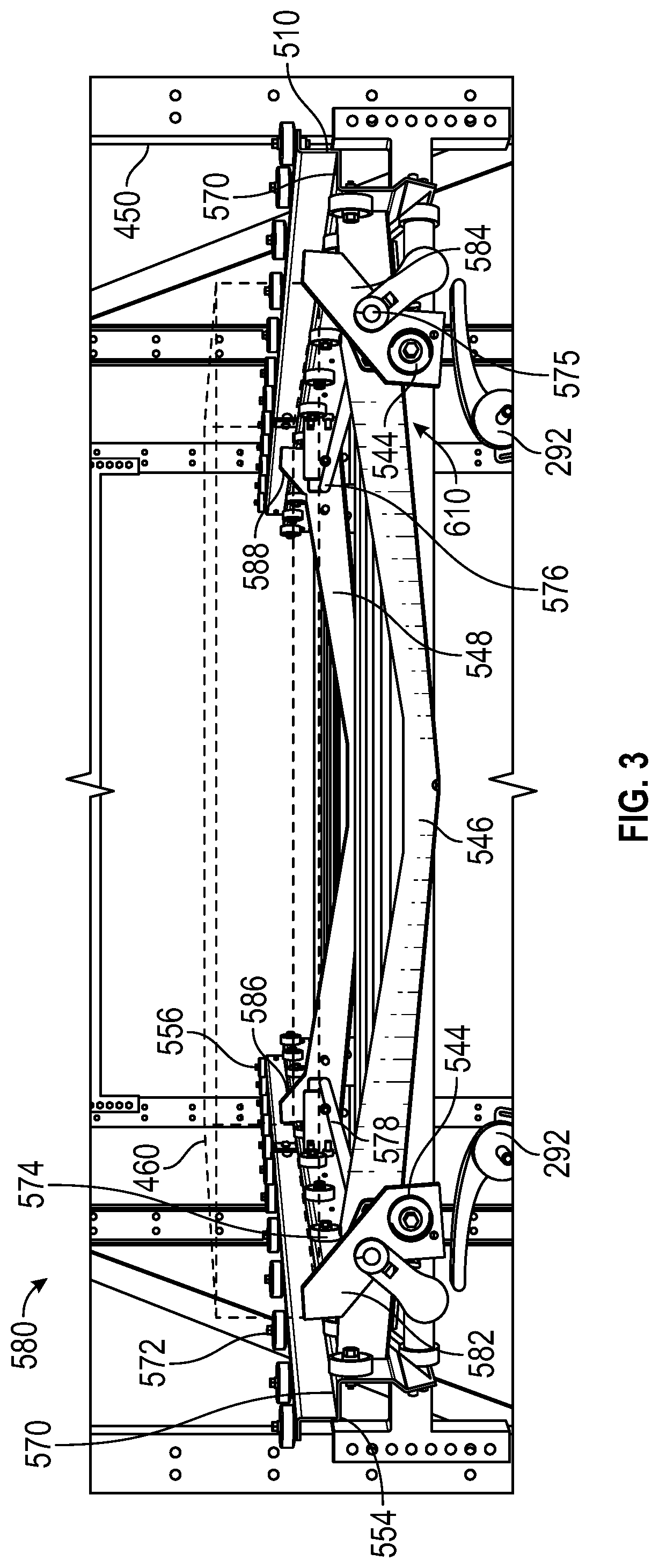 Patent US12564148 Figure 3 – Container transfer system and methods of using