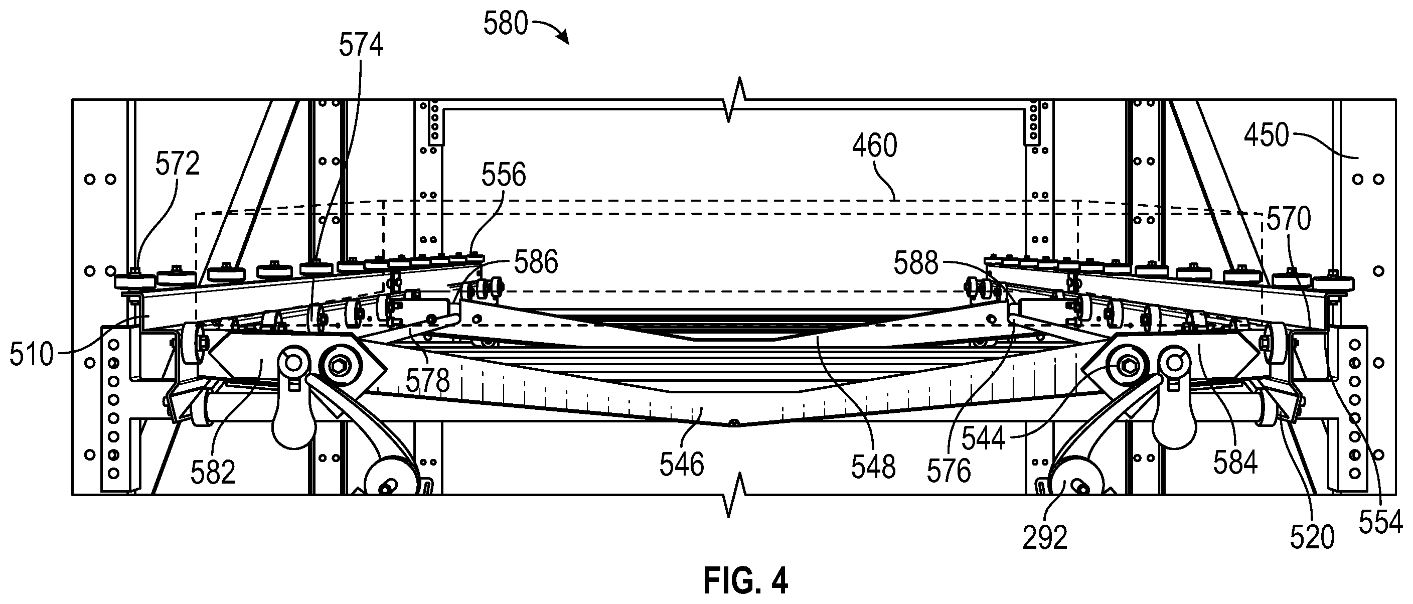 Patent US12564148 Figure 4 – Container transfer system and methods of using