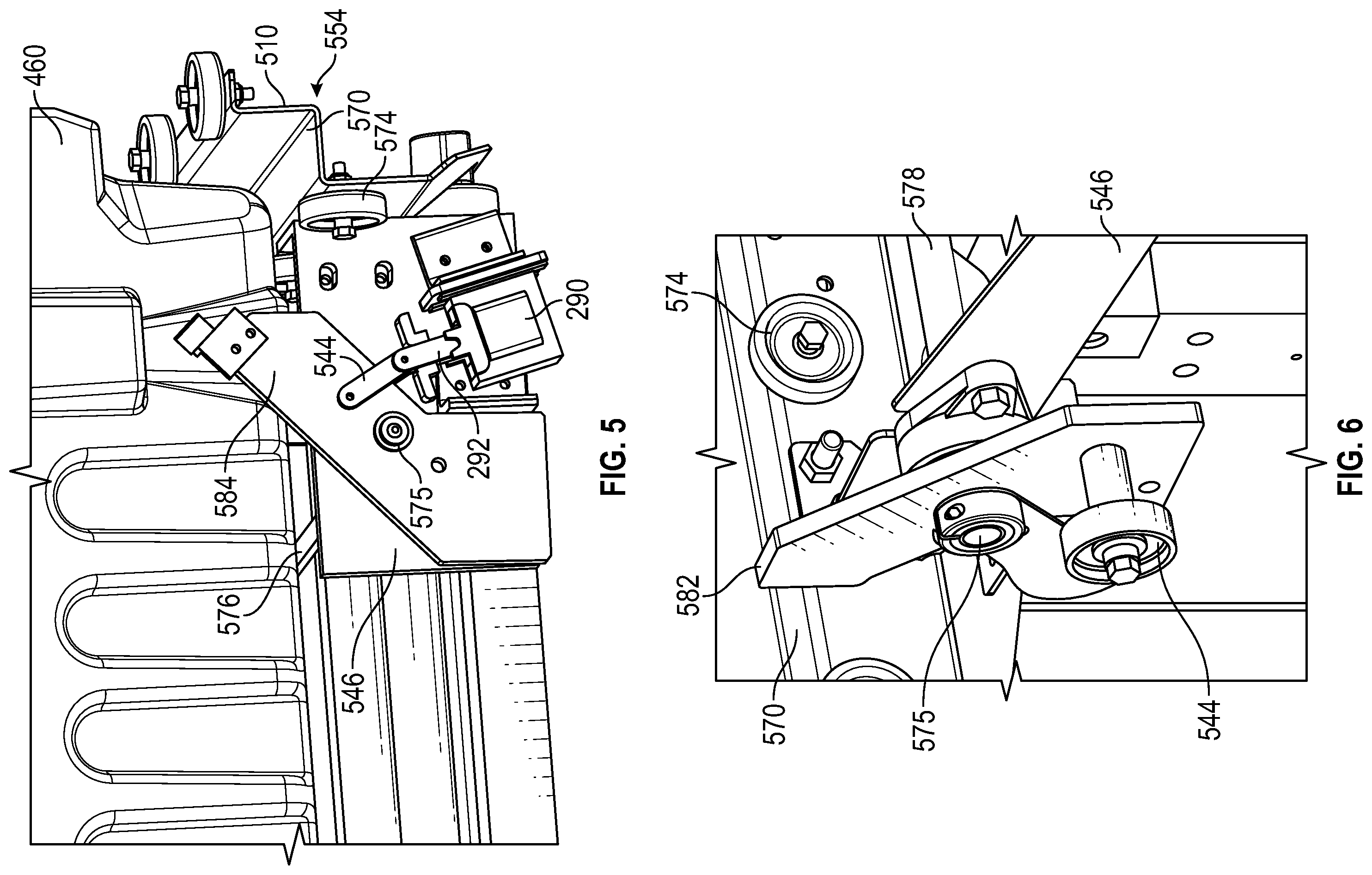 Patent US12564148 Figure 5 – Container transfer system and methods of using