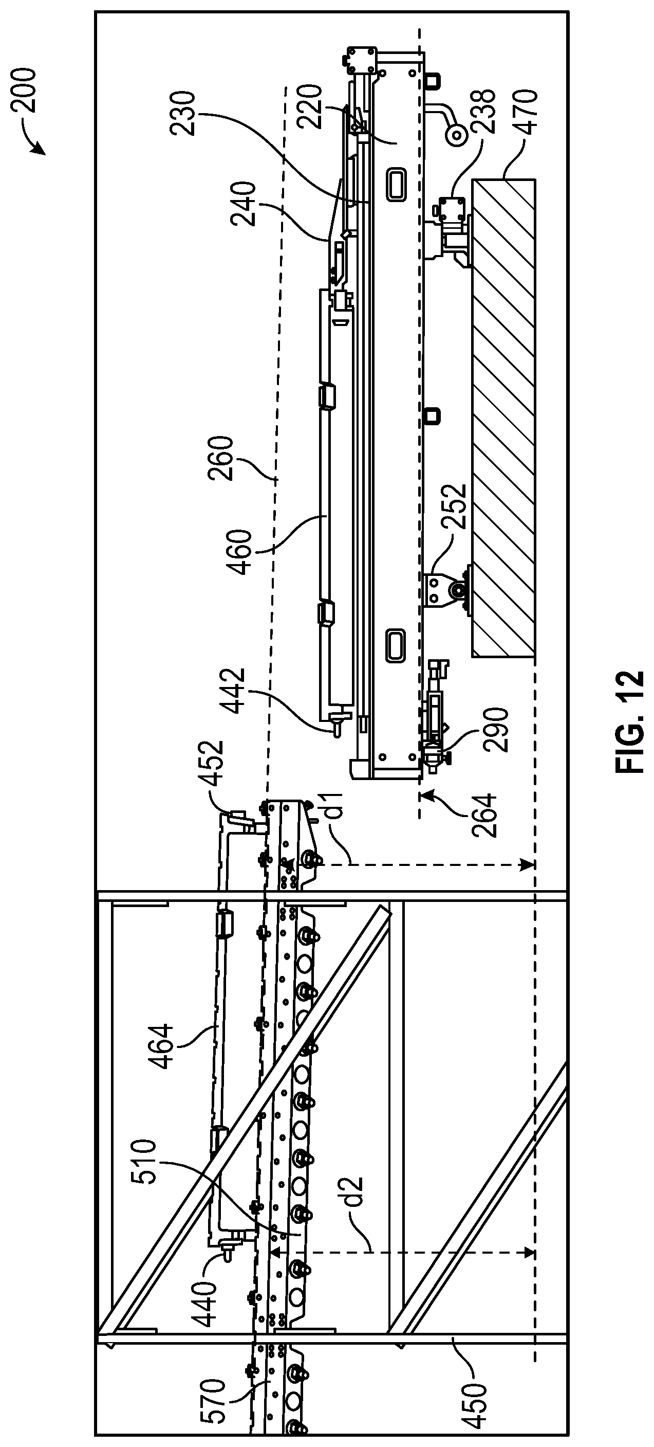 Patent US12564148 Figure 11 – Container transfer system and methods of using