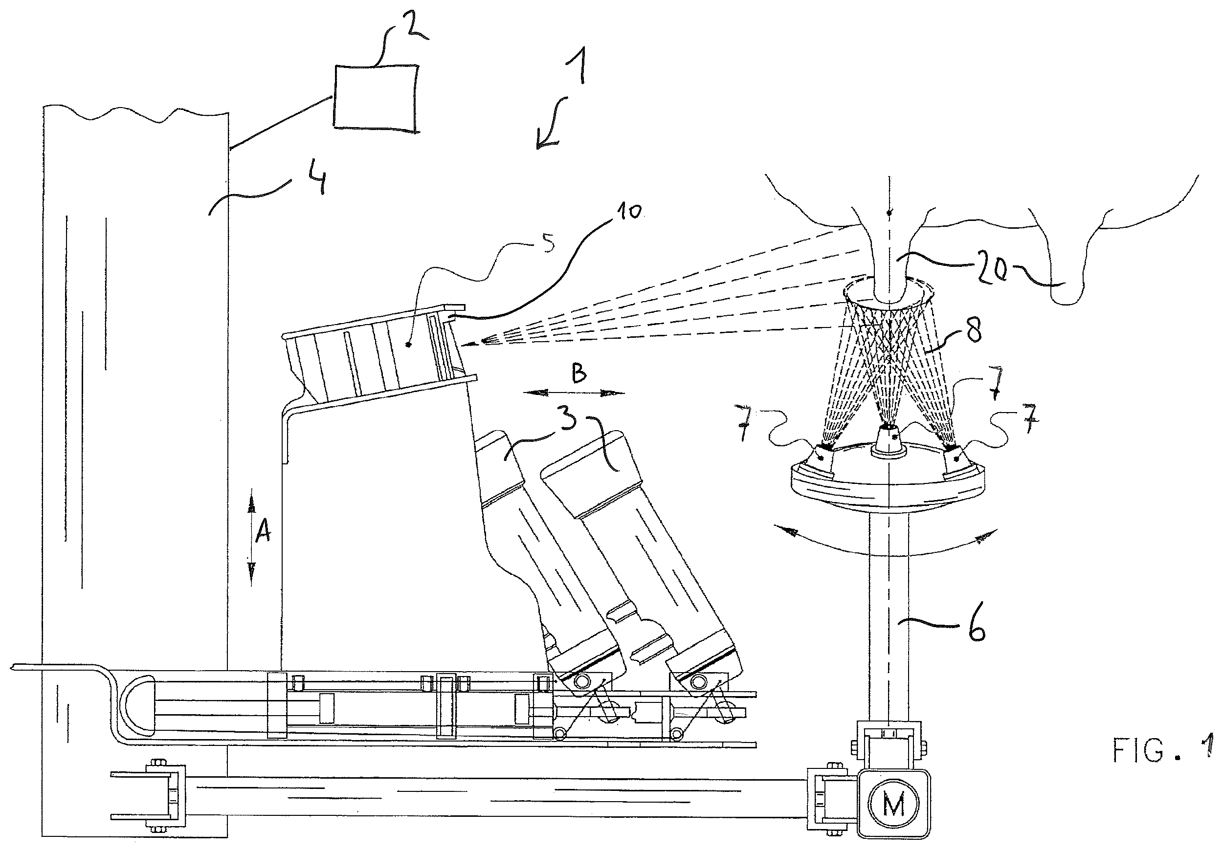 Patent US12564172 — Milking device for milking a dairy animal — Figure 1
