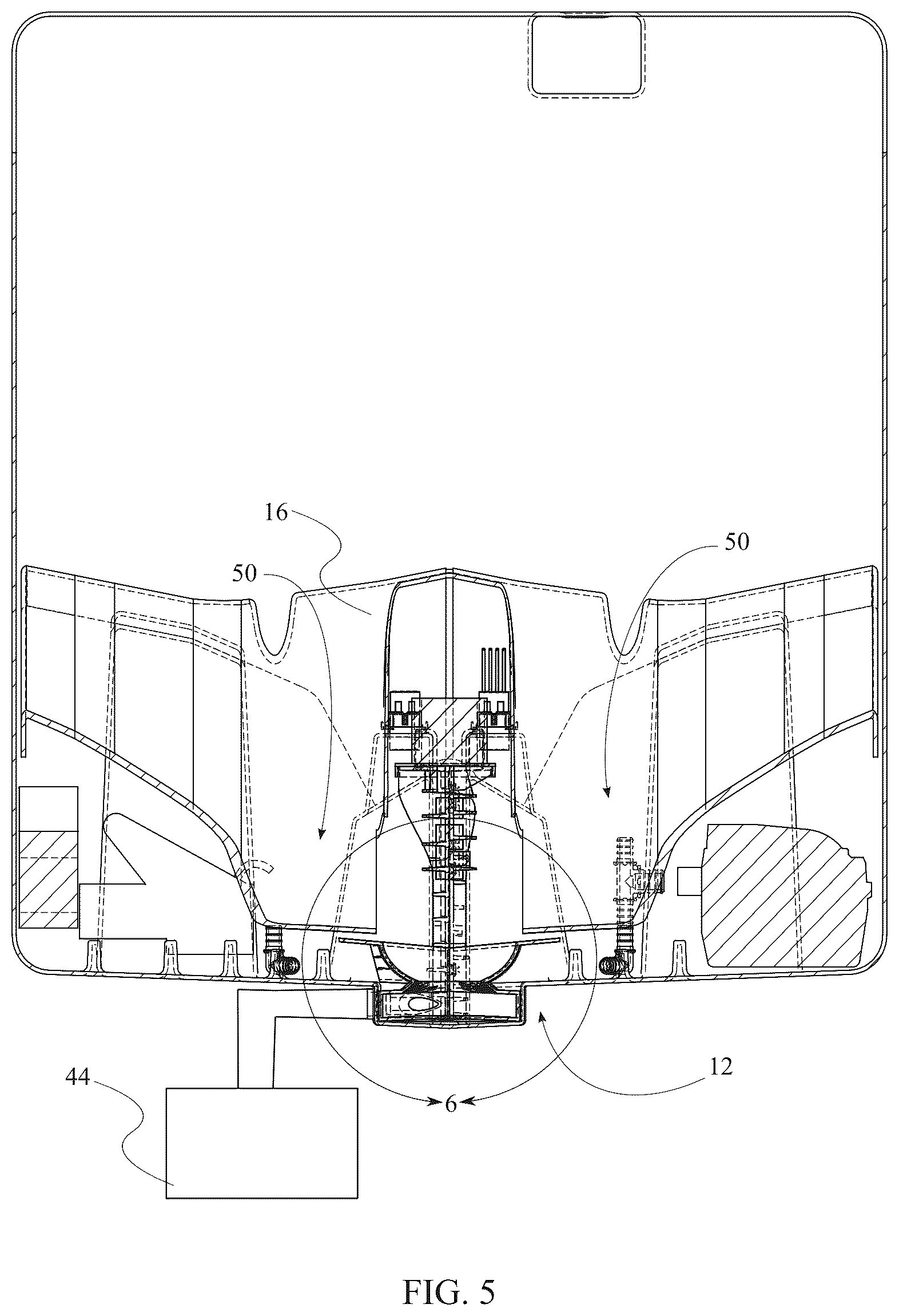 Patent US12564173 Figure 5 – Automated self-cleaning litter box
