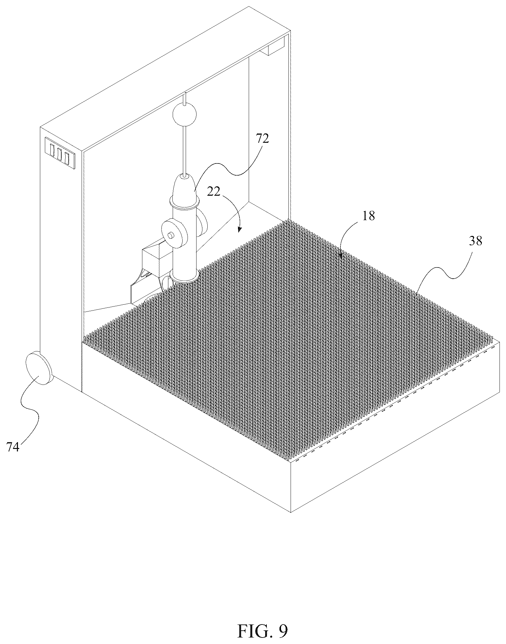 Patent US12564173 Figure 9 – Automated self-cleaning litter box