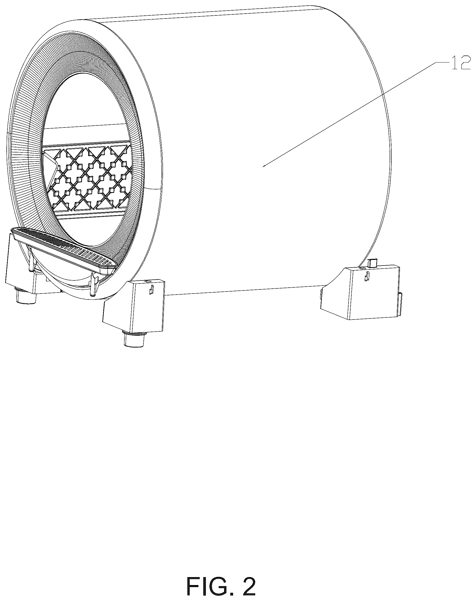 Patent US12564174 Figure 2 – Automatic cat litter box