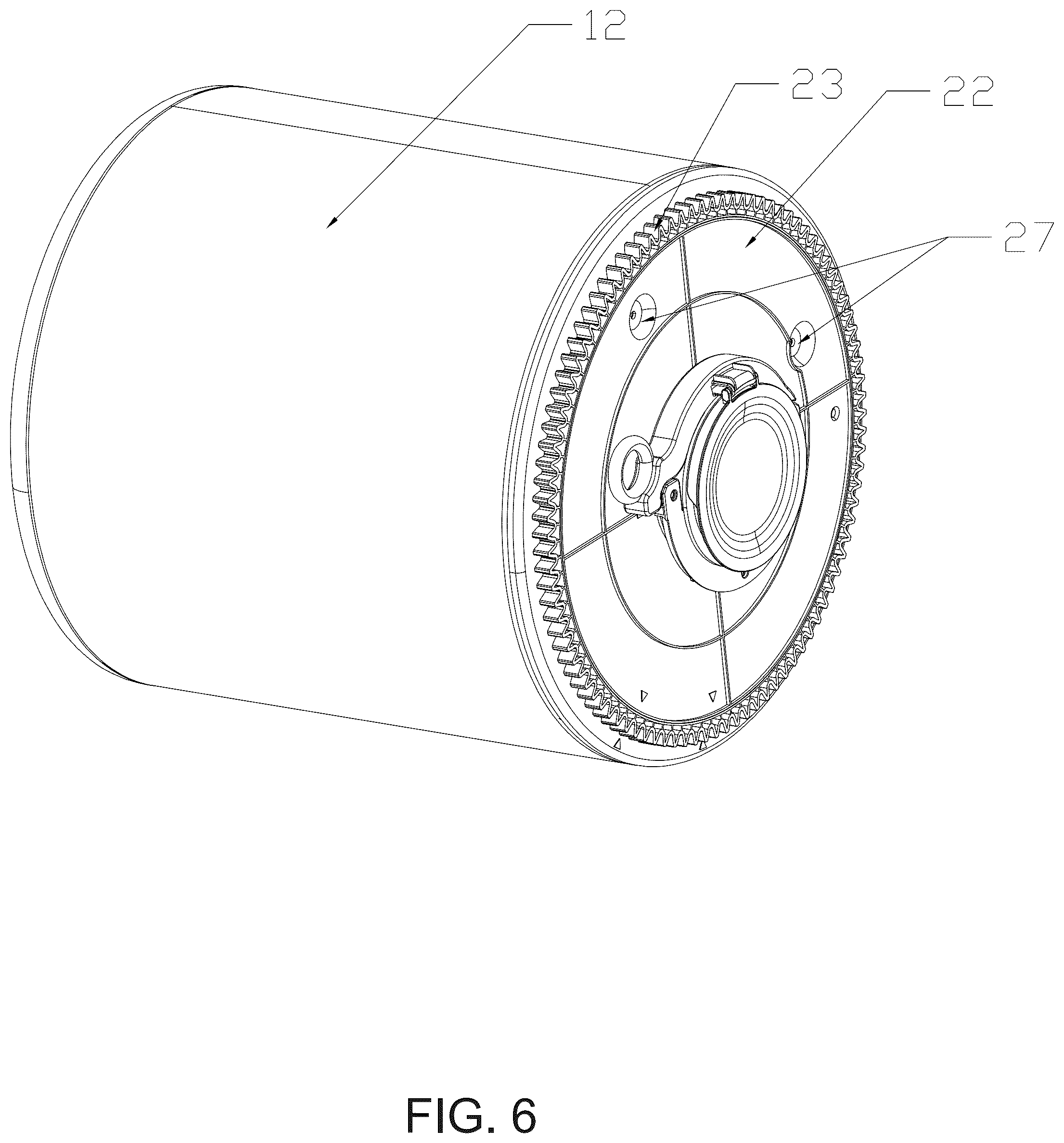 Patent US12564174 Figure 6 – Automatic cat litter box