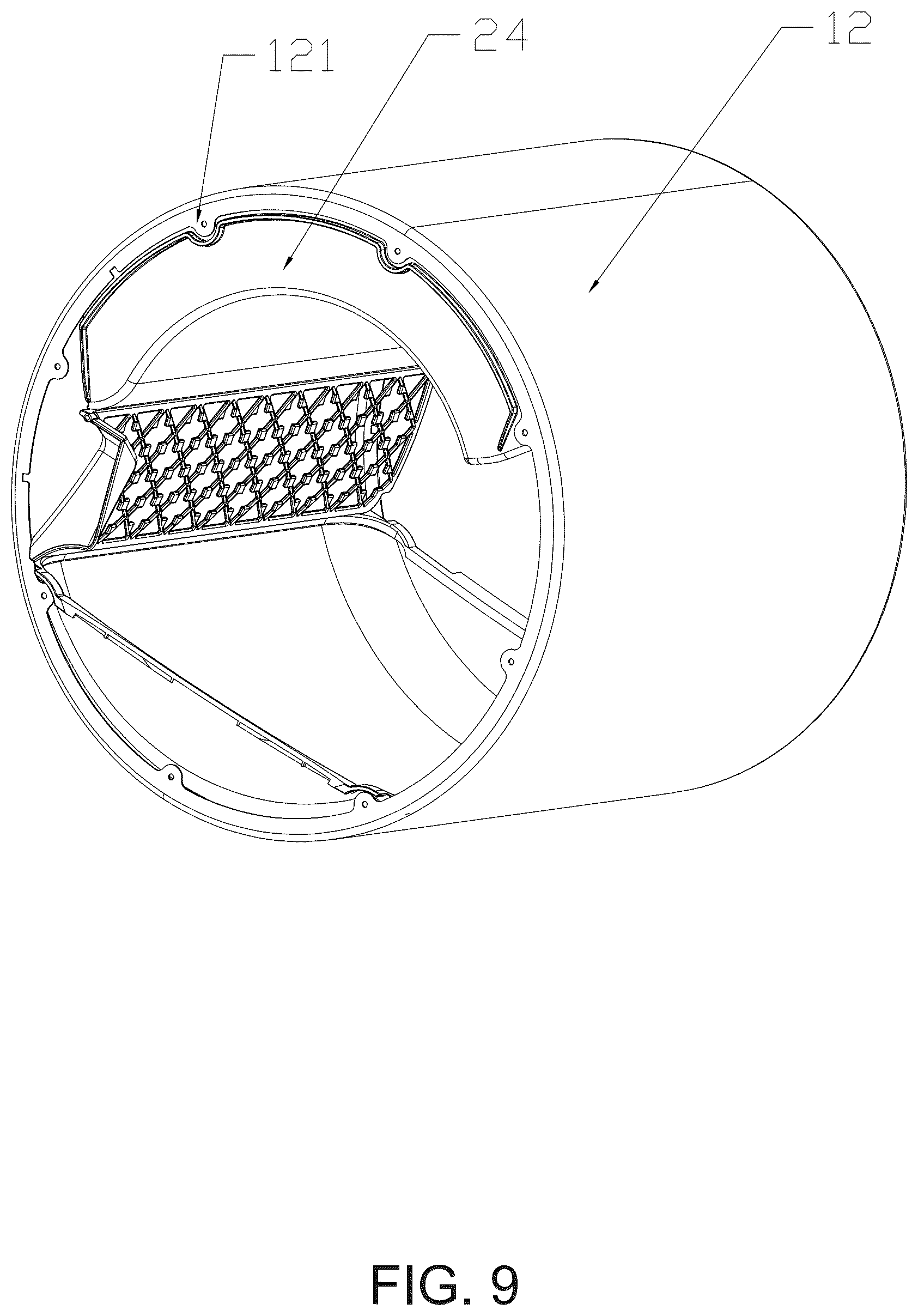 Patent US12564174 Figure 9 – Automatic cat litter box