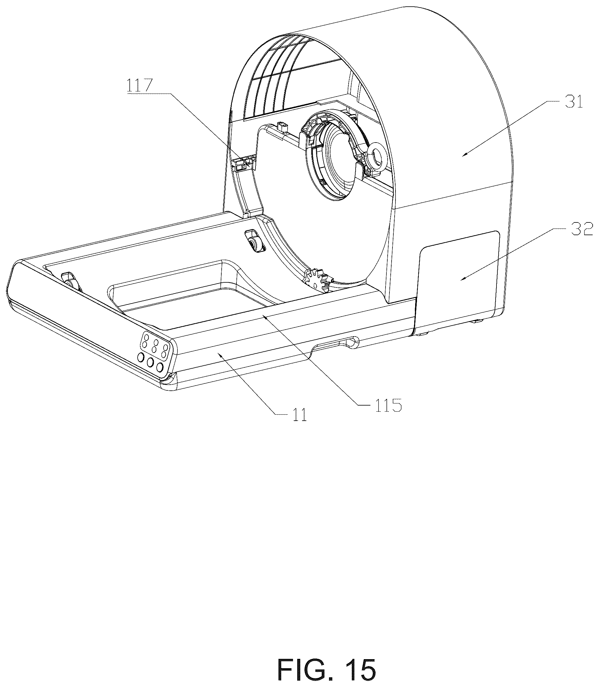 Patent US12564174 Figure 15 – Automatic cat litter box