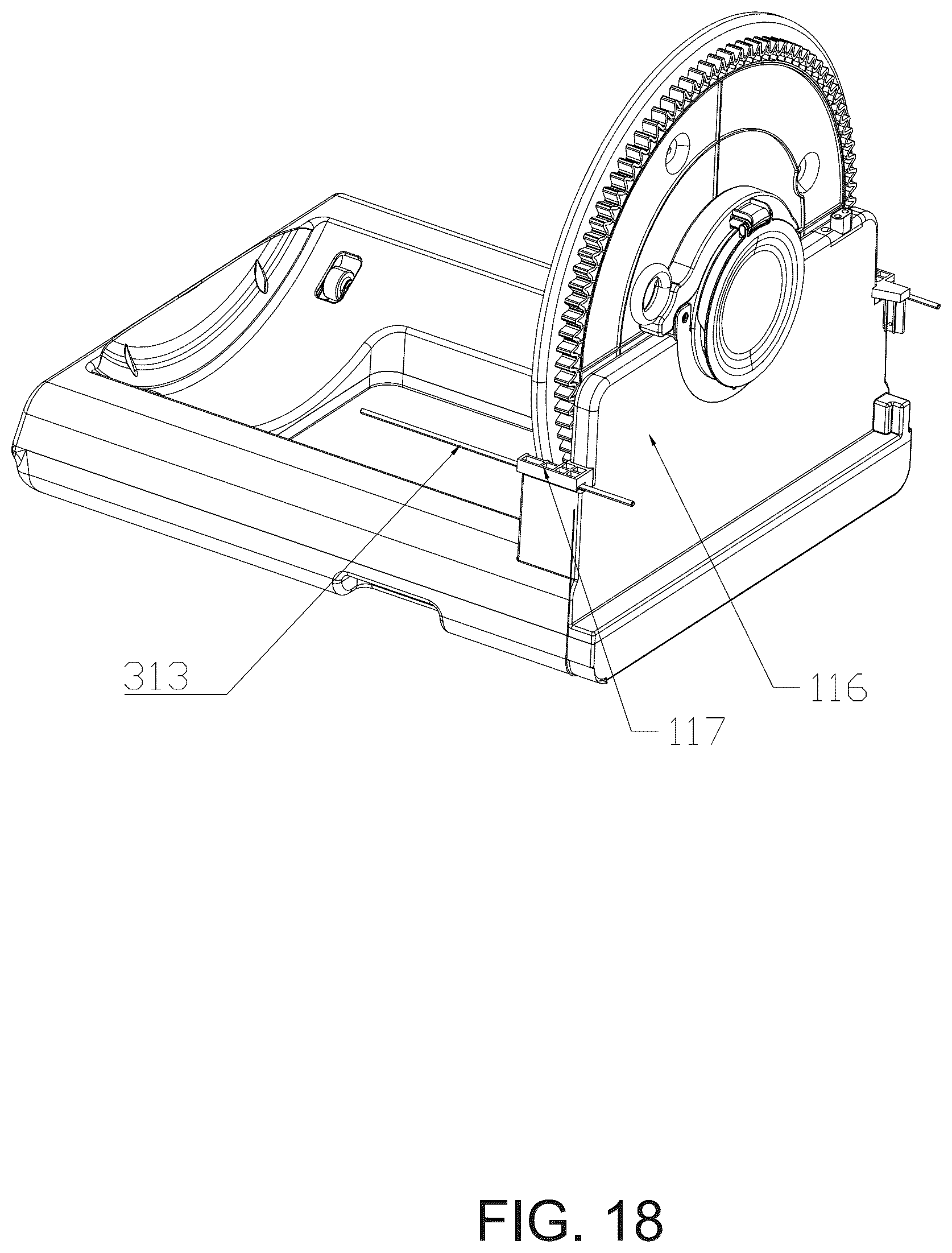 Patent US12564174 Figure 18 – Automatic cat litter box