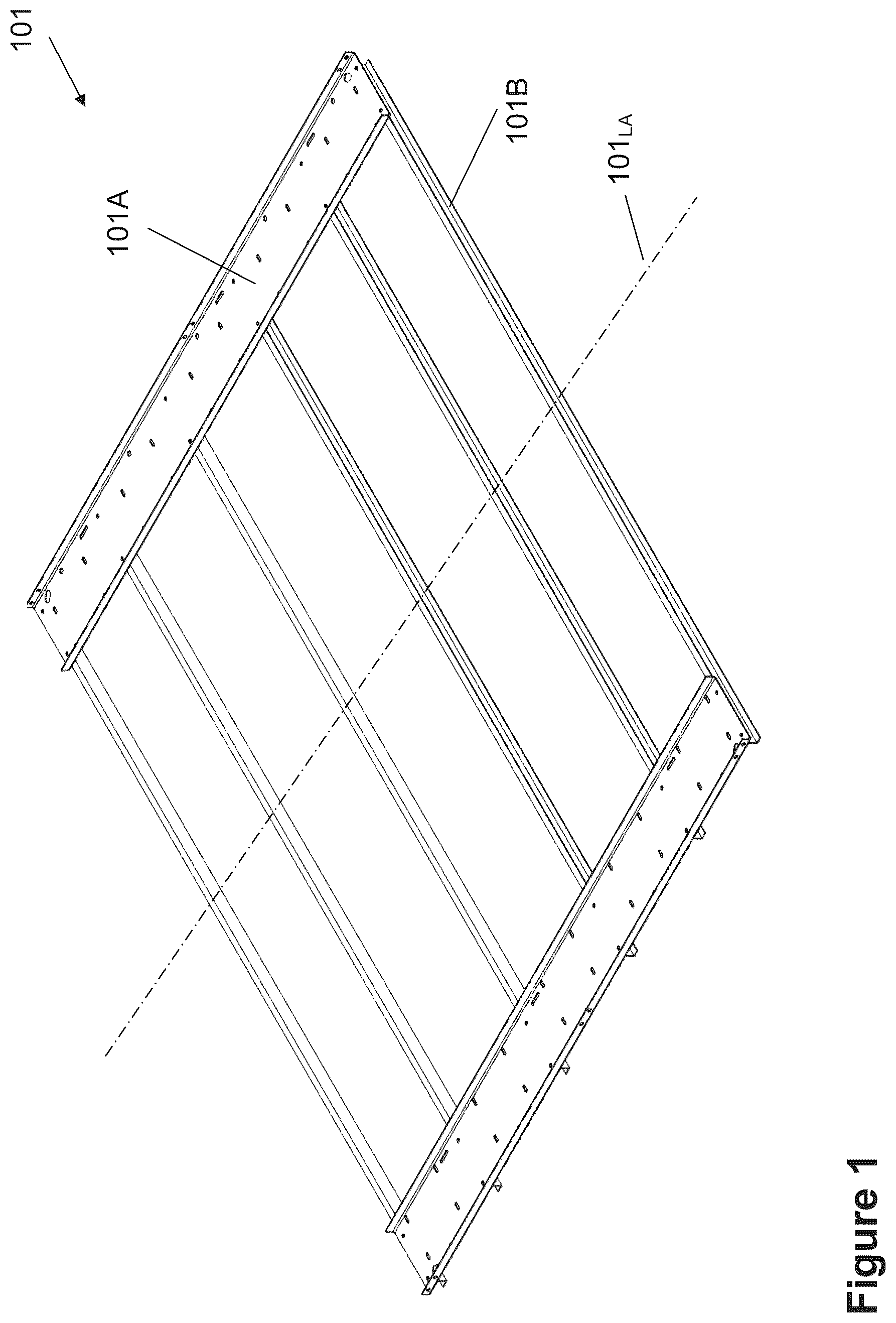 Patent US12564177 Figure 1 – Variable buoyancy platform for aquaculture farming and method of operating the same