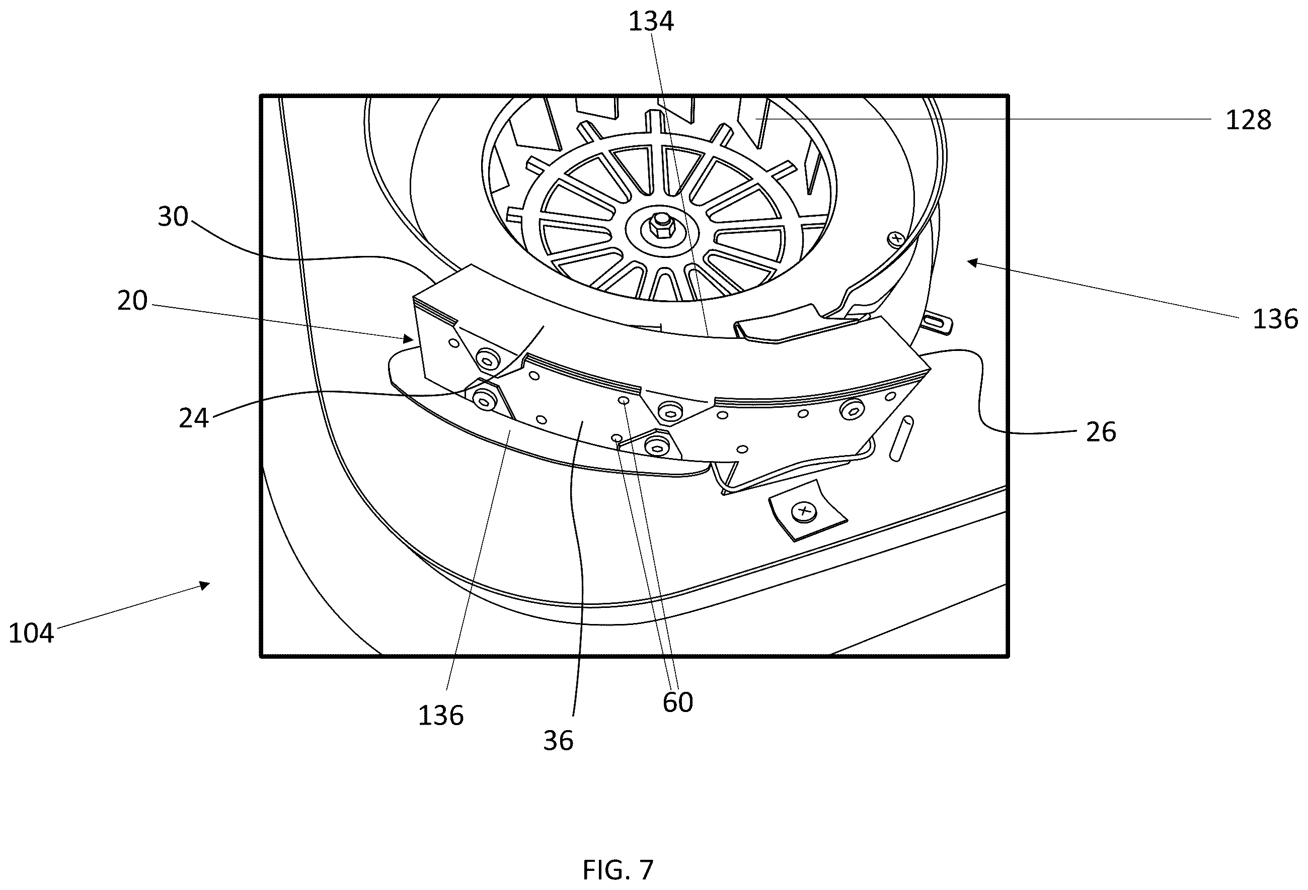 Patent US12564196 Figure 7 – Smoke functionality in electric grill-type appliance