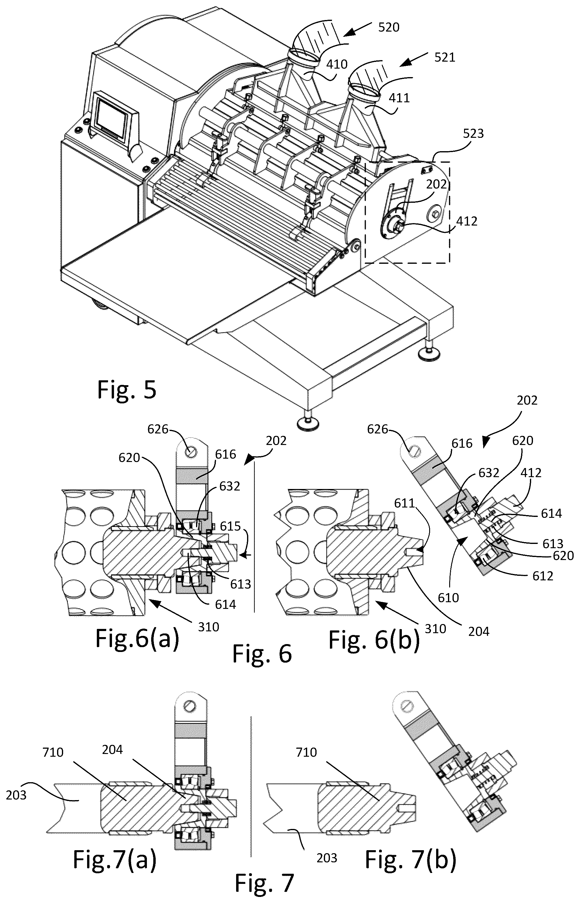 Patent US12564208 Figure 3 – Rotary mould drum system configured for use in an installation for moulding food products from a pumpable foodmass