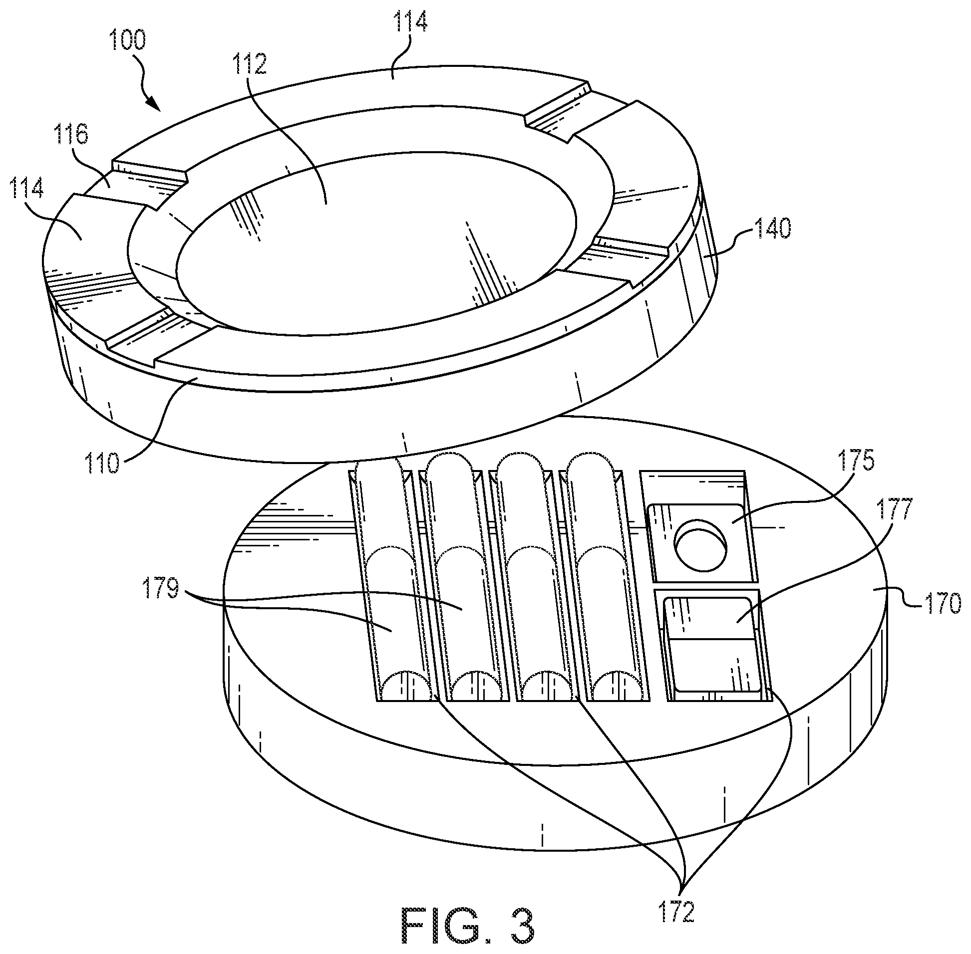 Patent US12564216 Figure 6 – Cigar ashtray system with cooling
