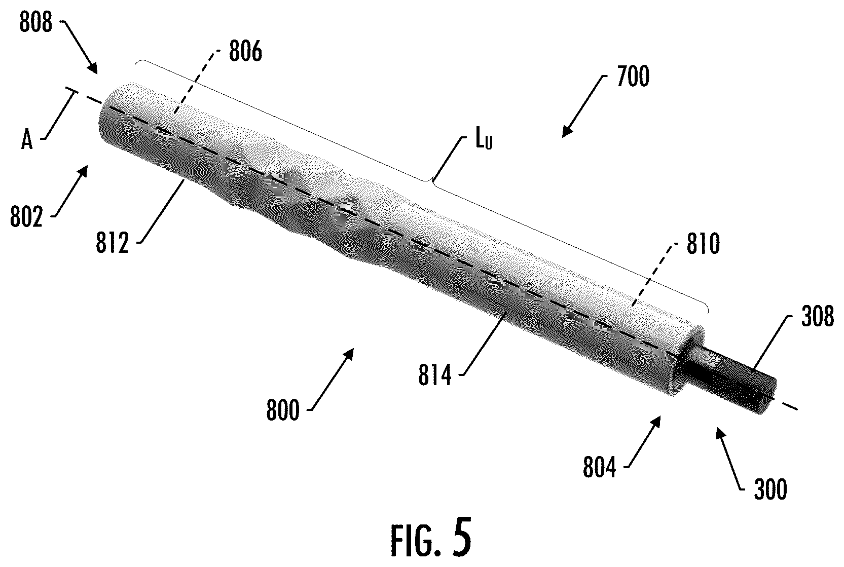 Patent US12564221 Figure 5 – Aerosol delivery device with deflectable or collapsible housing