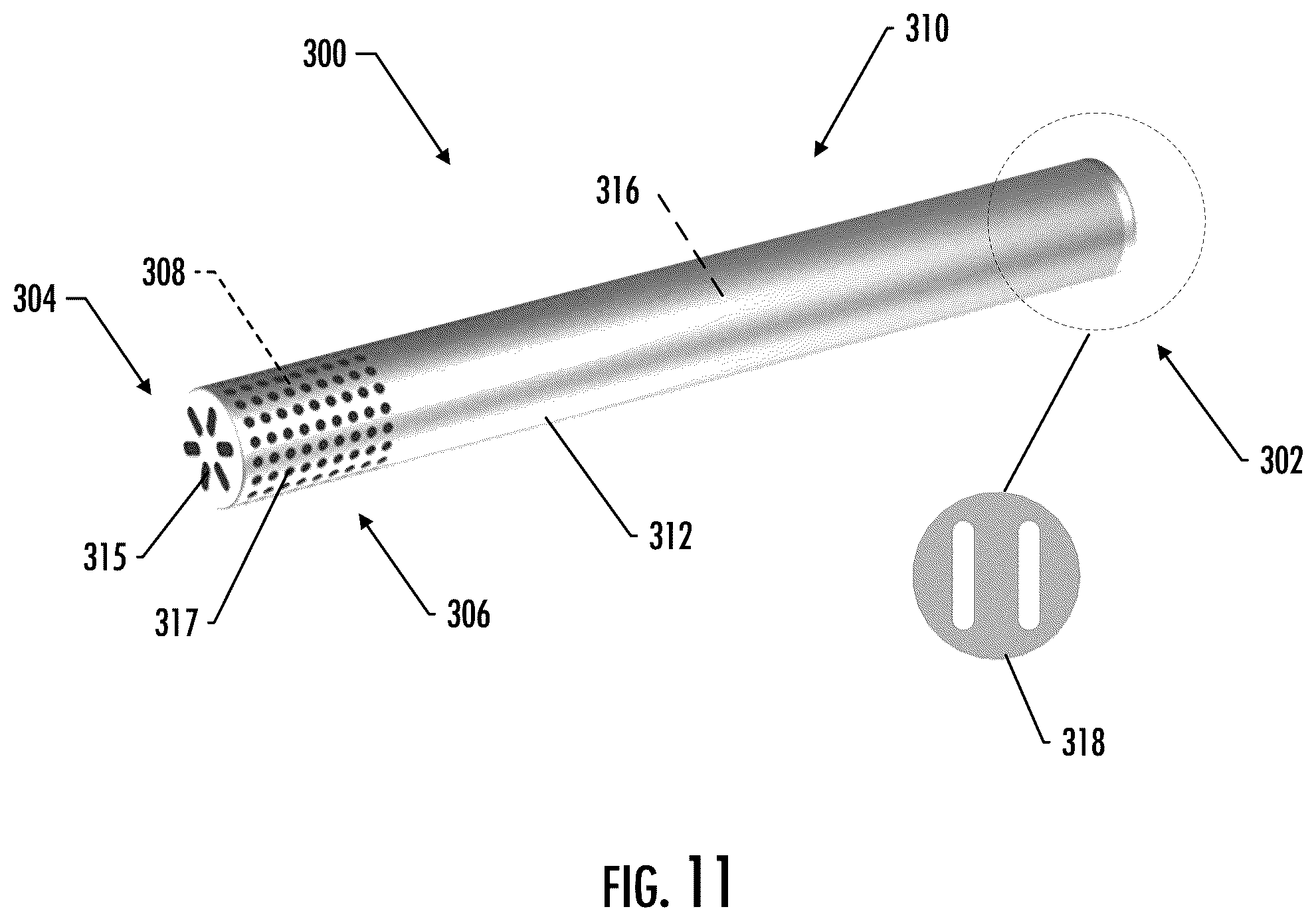 Patent US12564221 Figure 11 – Aerosol delivery device with deflectable or collapsible housing