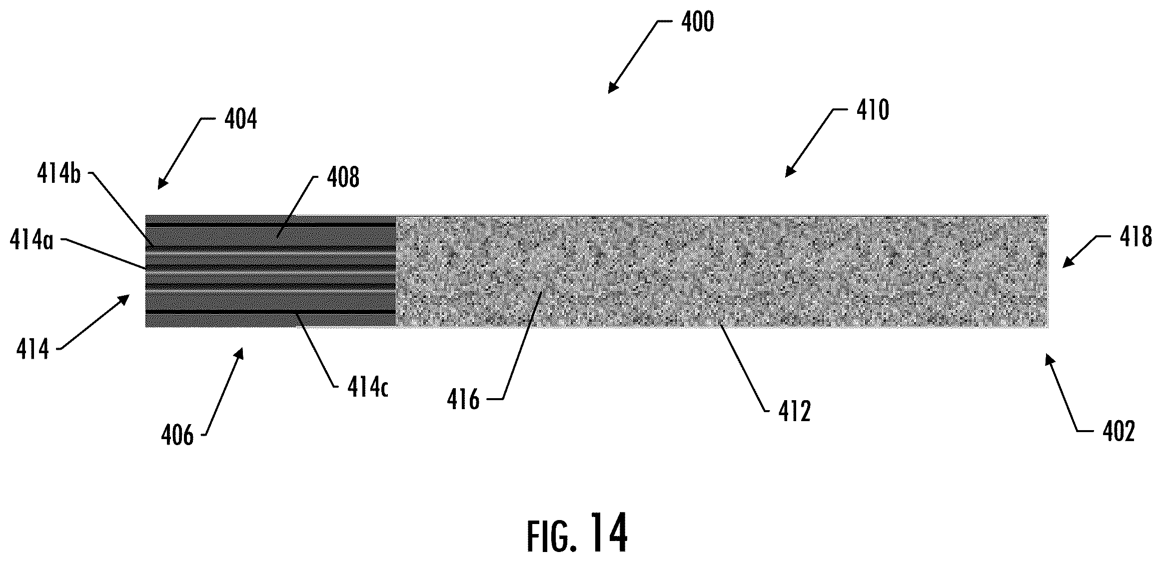 Patent US12564221 Figure 14 – Aerosol delivery device with deflectable or collapsible housing