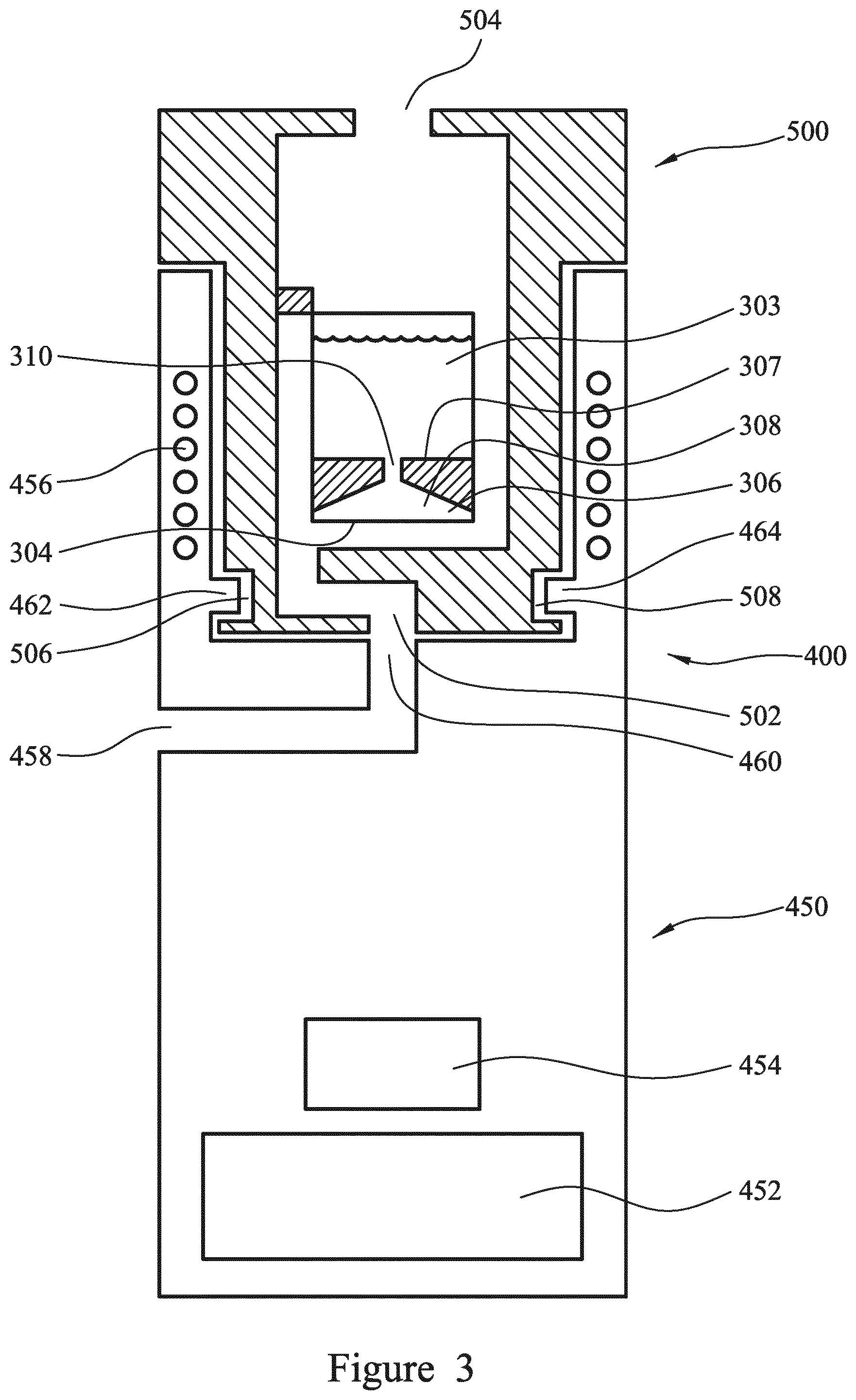 Patent US12564222 Figure 3 – Cartridge for use in an aerosol-generating system