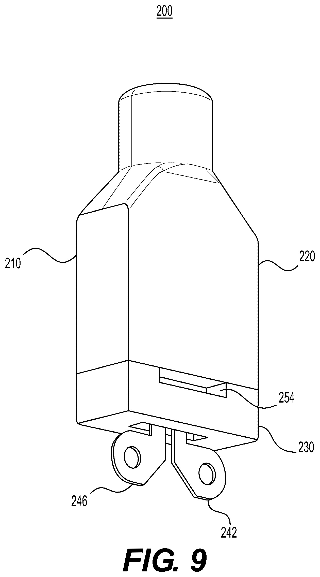 Patent US12564223 Figure 9 – Capsules with integrated mouthpieces, heat-not-burn (HNB) aerosol-generating devices, and methods of generating an aerosol
