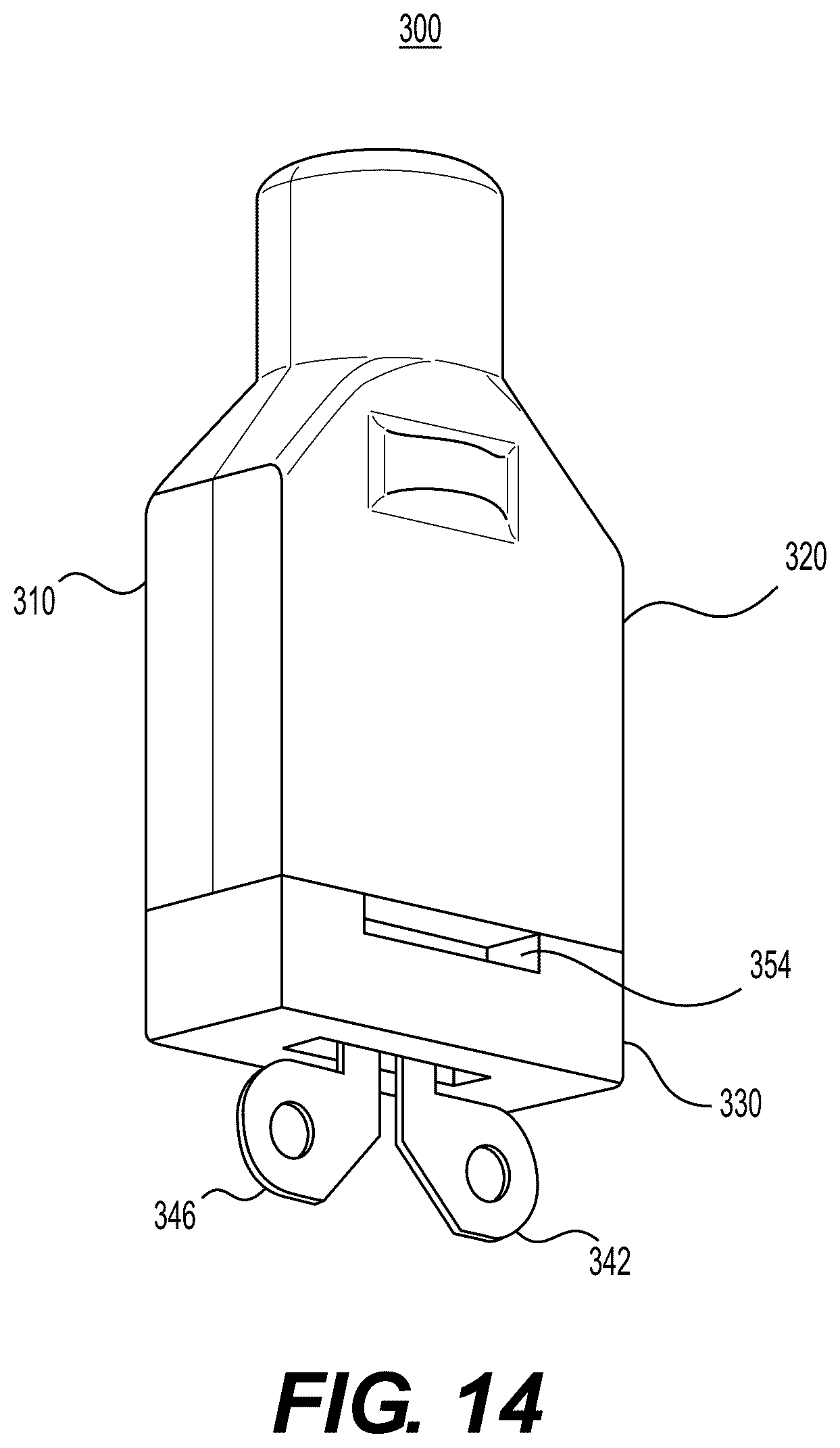 Patent US12564223 Figure 14 – Capsules with integrated mouthpieces, heat-not-burn (HNB) aerosol-generating devices, and methods of generating an aerosol
