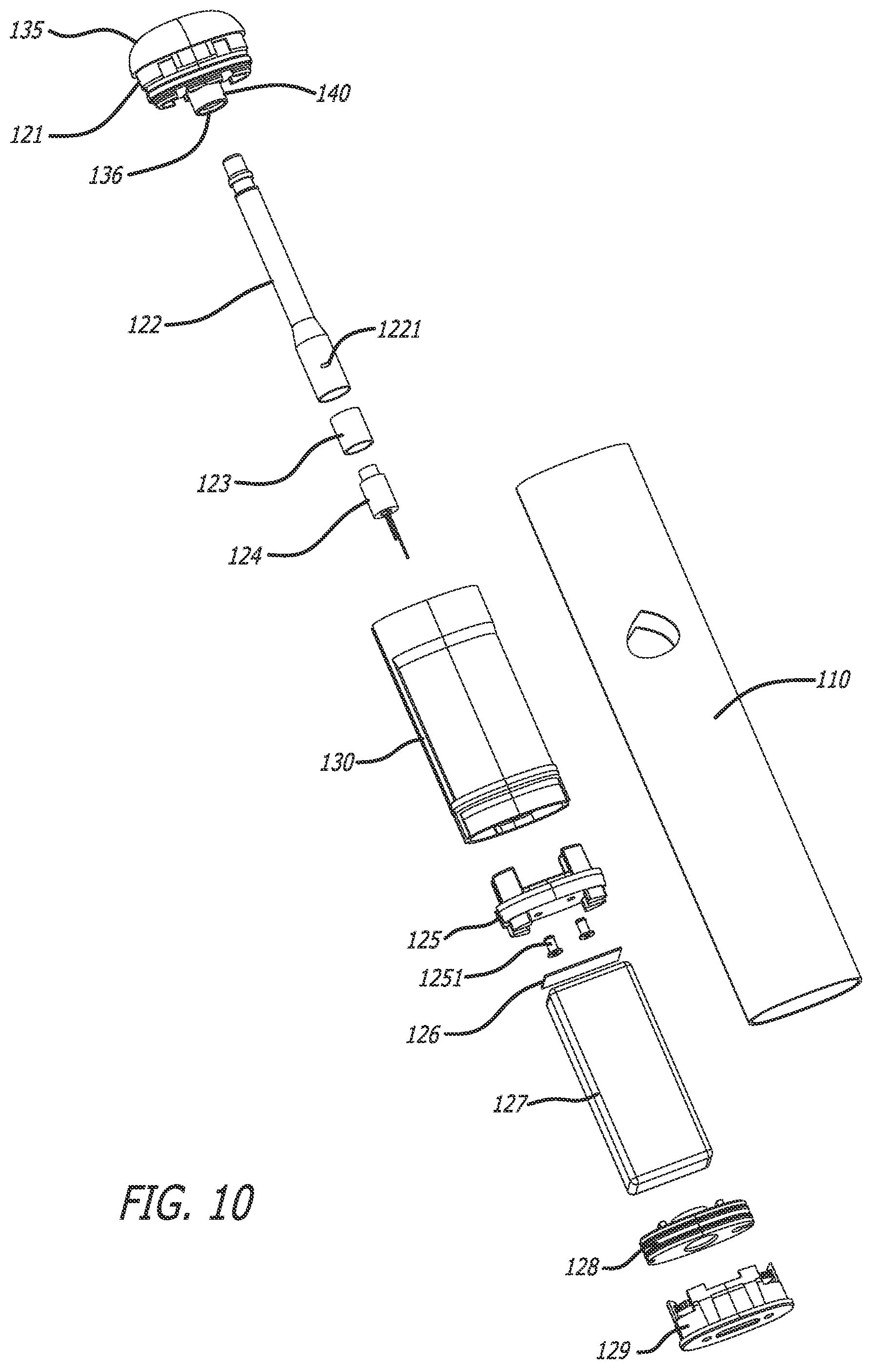 Patent US12564224 Figure 7 – Electronic cigarette atomization core