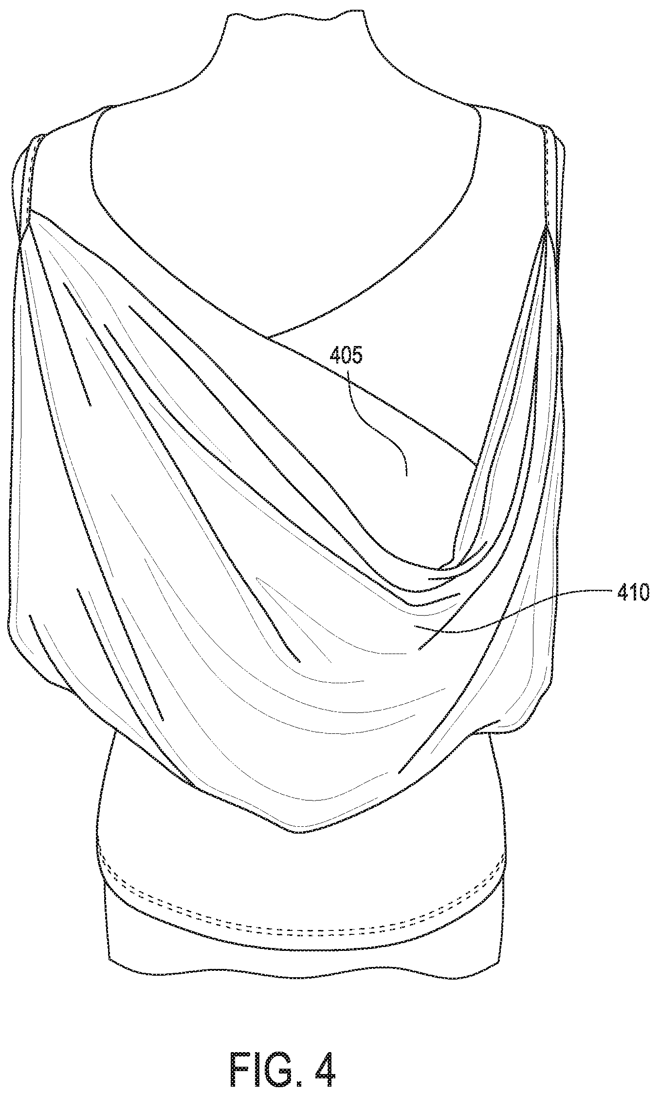 Patent US12564226 Figure 5 – Infant-nursing safety garment