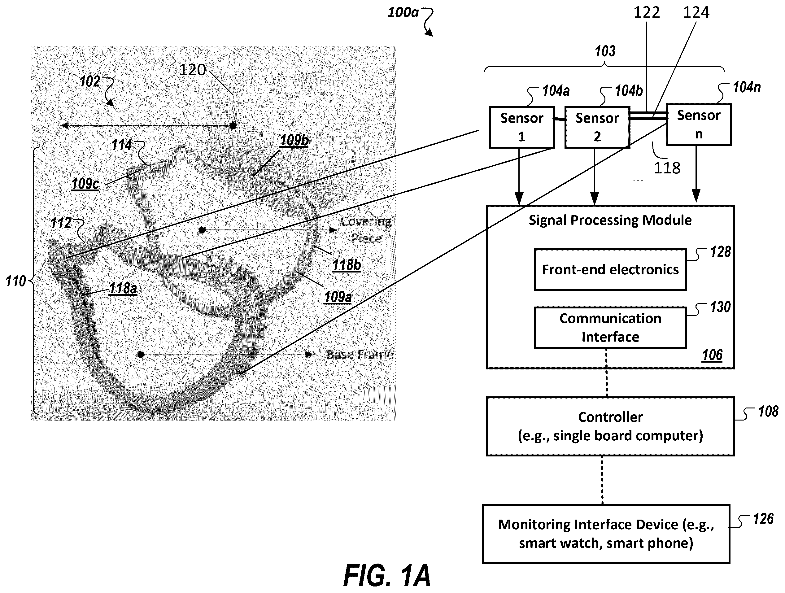 Patent US12564228 Figure 1 – Respiratory protective device with continuous fit monitoring
