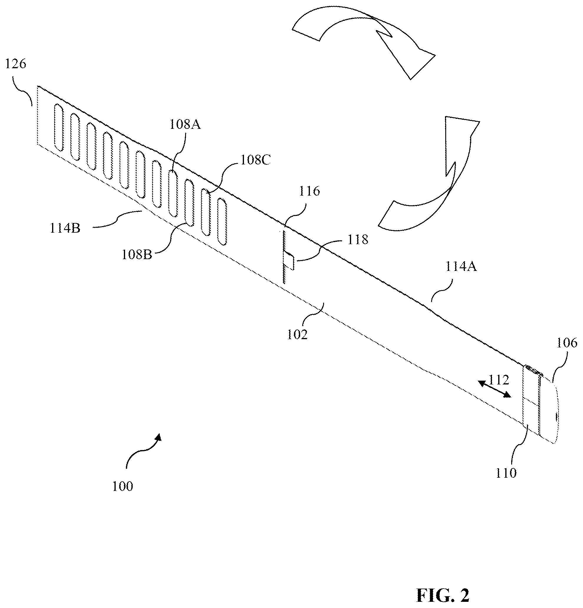 Patent US12564231 Figure 2 – Charger positioning belt