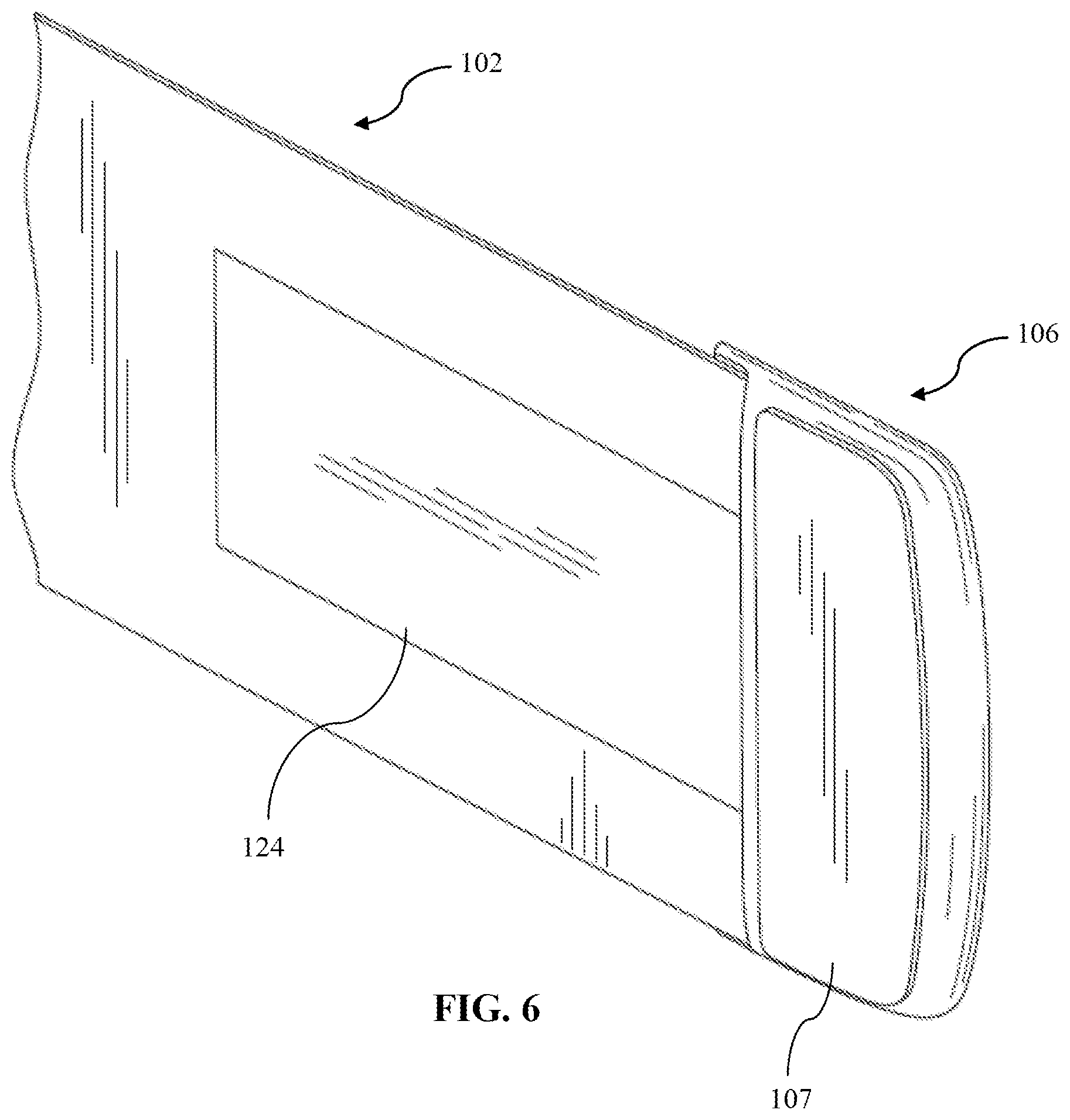 Patent US12564231 Figure 6 – Charger positioning belt