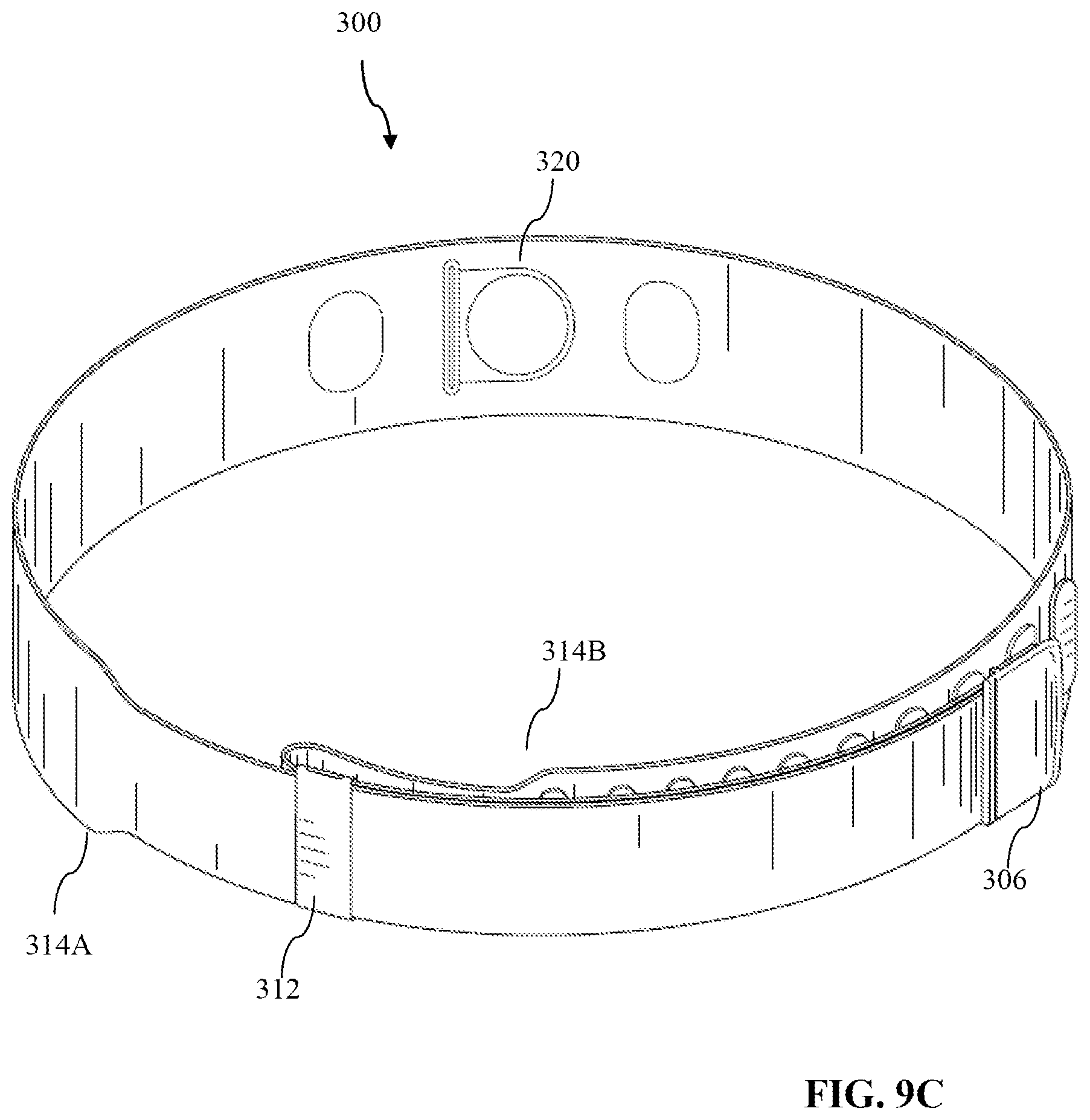 Patent US12564231 Figure 10 – Charger positioning belt