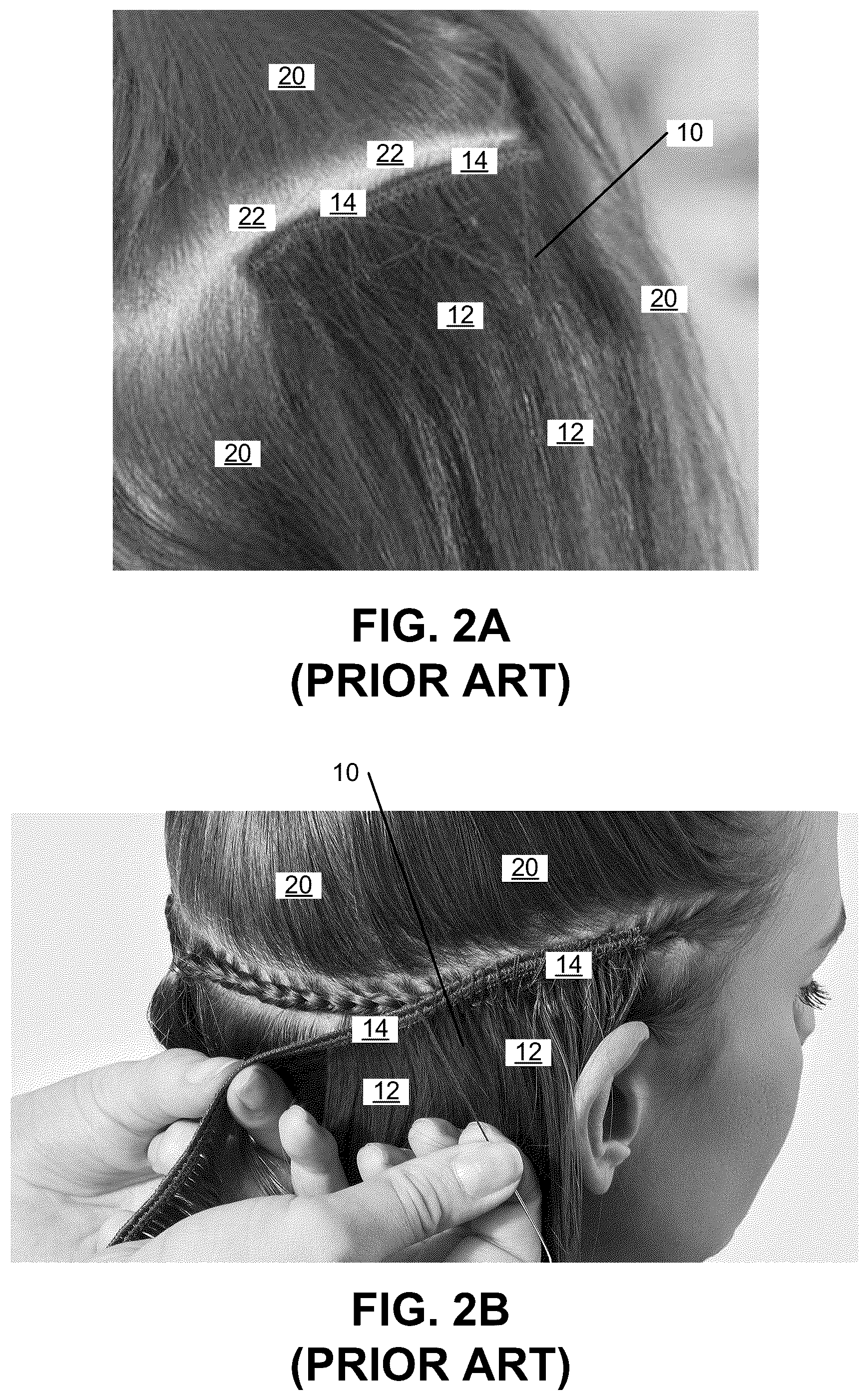 Patent US12564232 Figure 2 – Oil-treated, silk-lined hair weft and other hair accessories