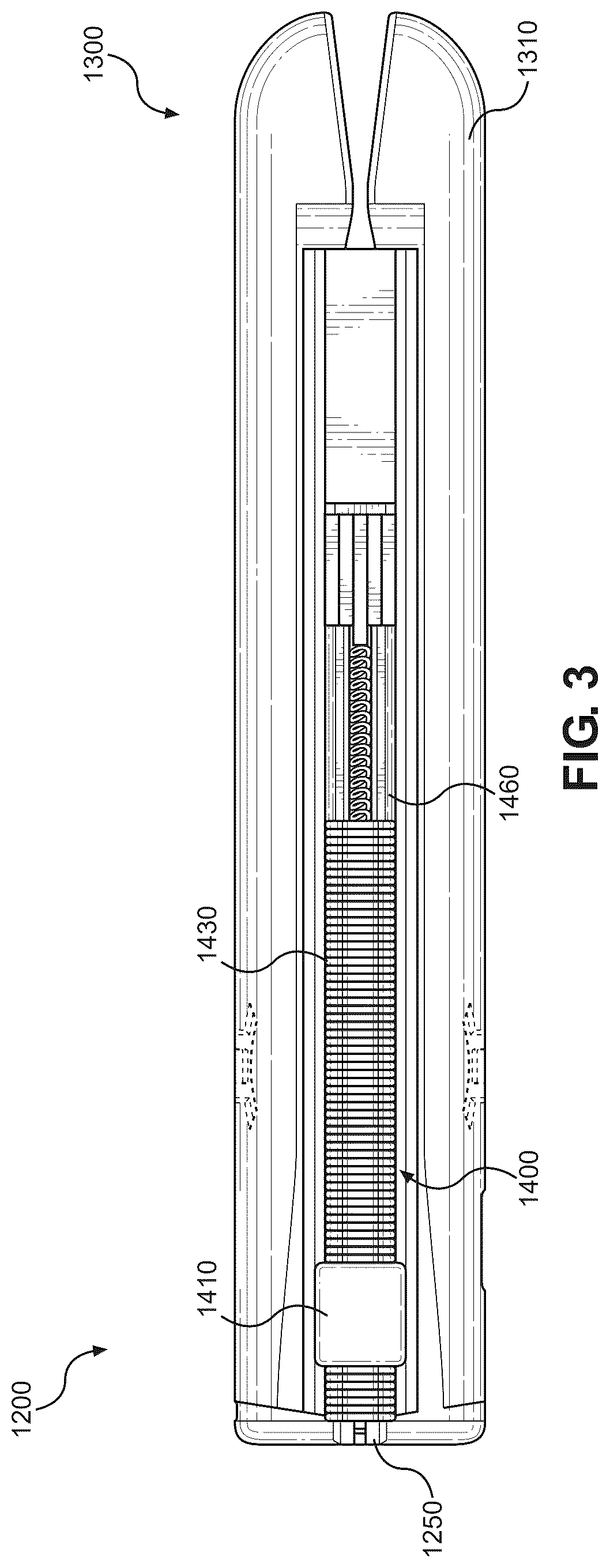 Patent US12564233 Figure 3 – Hair extensions stapler