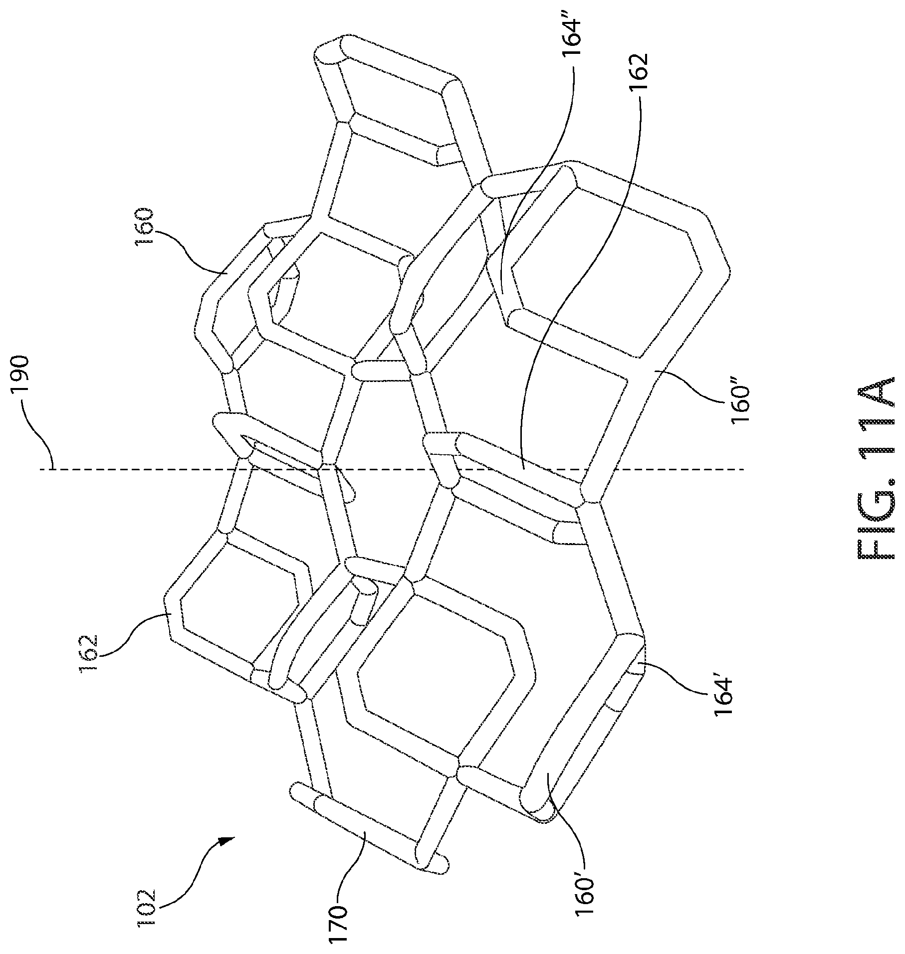 Patent US12564237 Figure 11 – Lattice structure for impact attenuation