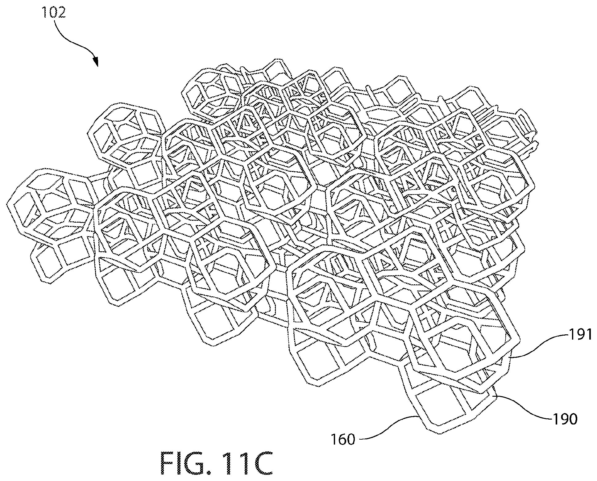 Patent US12564237 Figure 13 – Lattice structure for impact attenuation