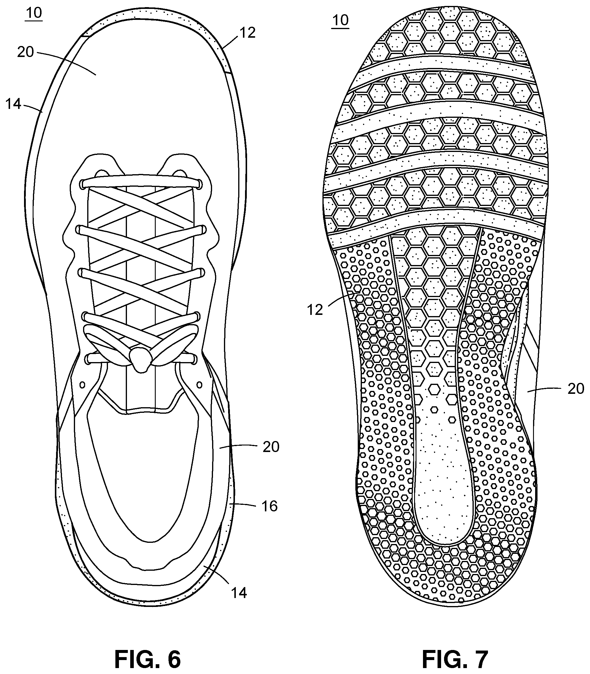 Patent US12564242 Figure 3 – Training shoe