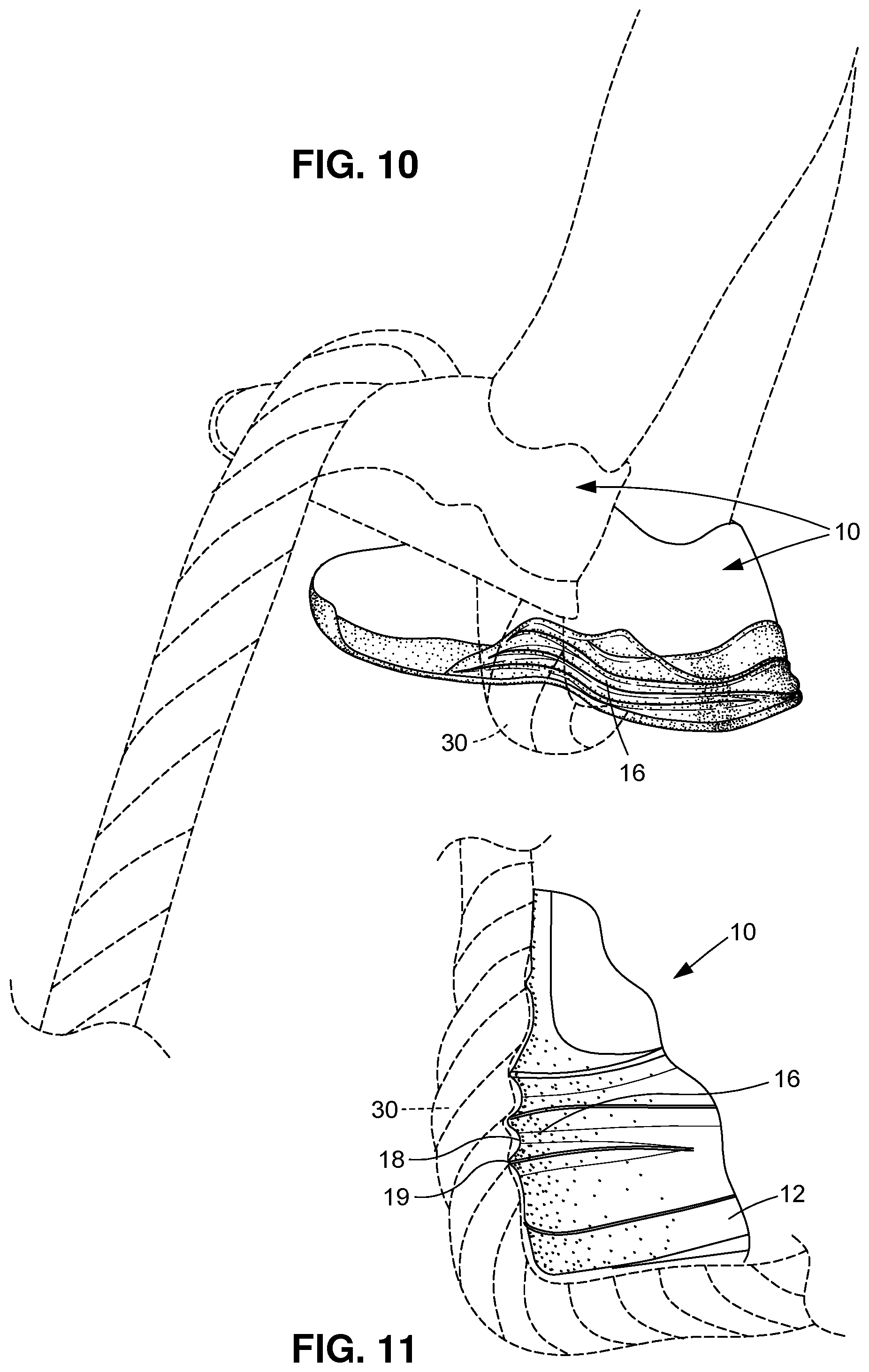 Patent US12564242 Figure 5 – Training shoe