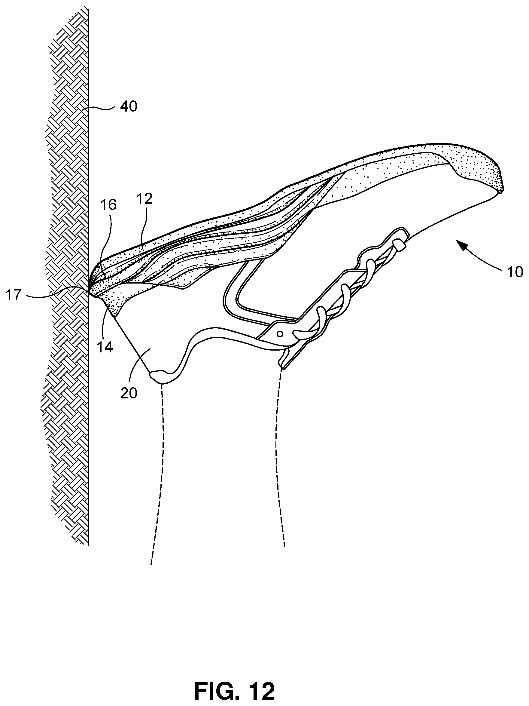 Patent US12564242 Figure 6 – Training shoe
