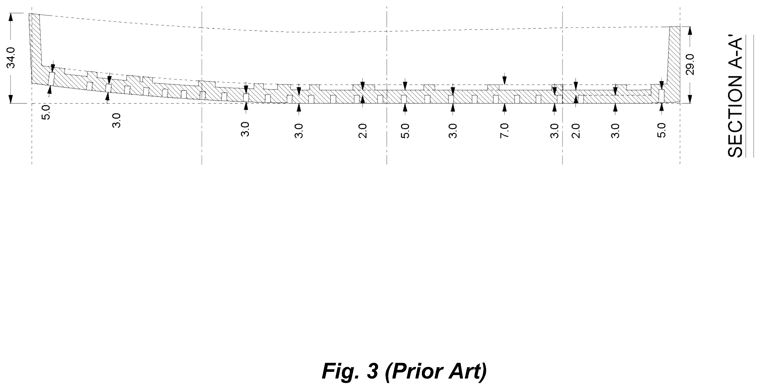 Patent US12564243 Figure 3 – Groove system for footwear outsoles