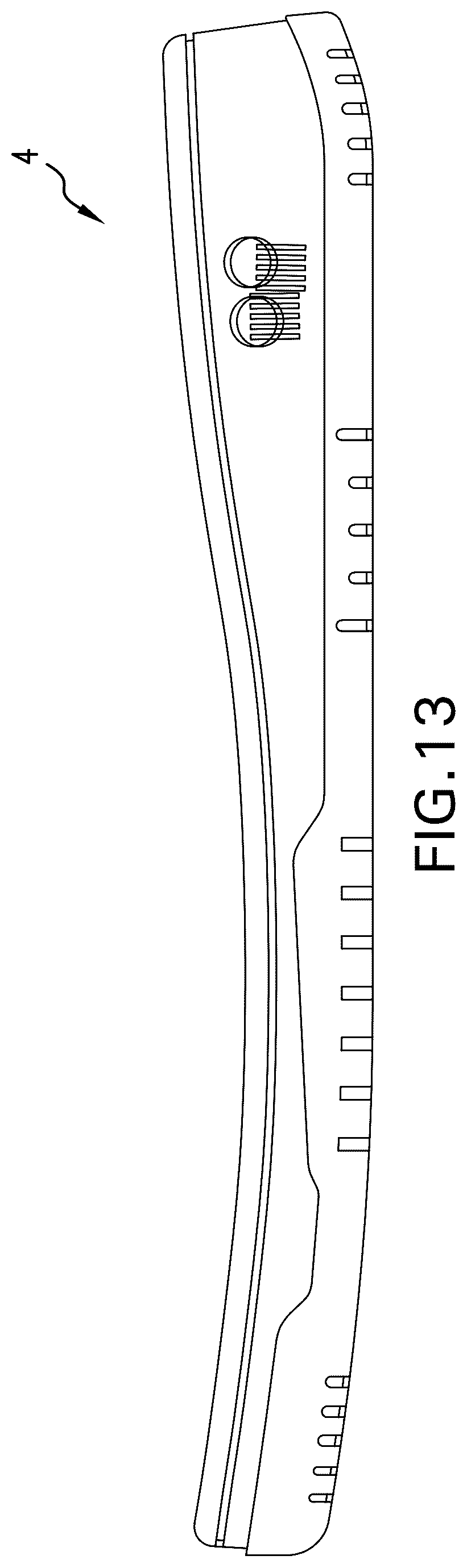 Patent US12564243 Figure 13 – Groove system for footwear outsoles