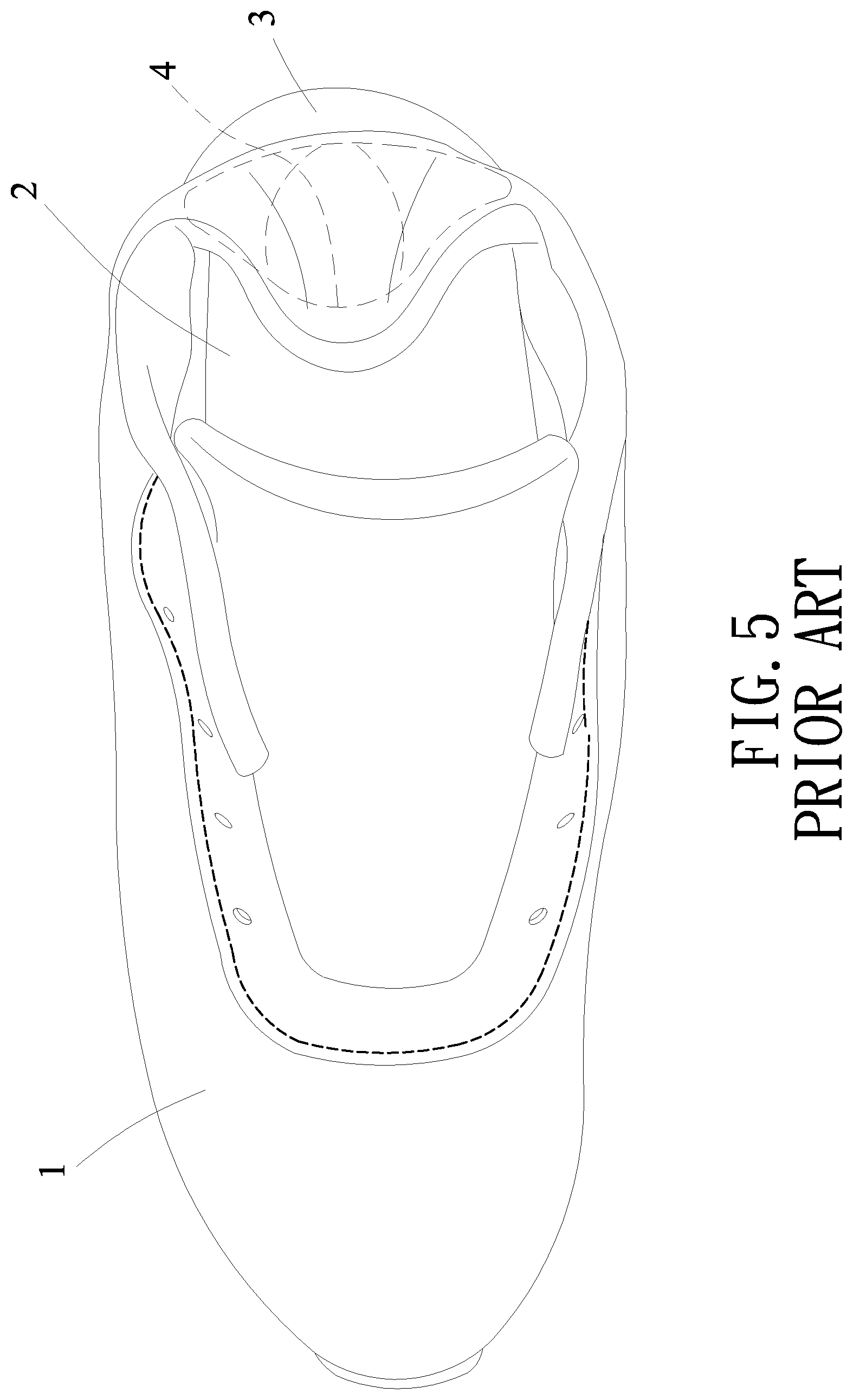 Patent US12564246 Figure 5 – Shoe having resilient heel