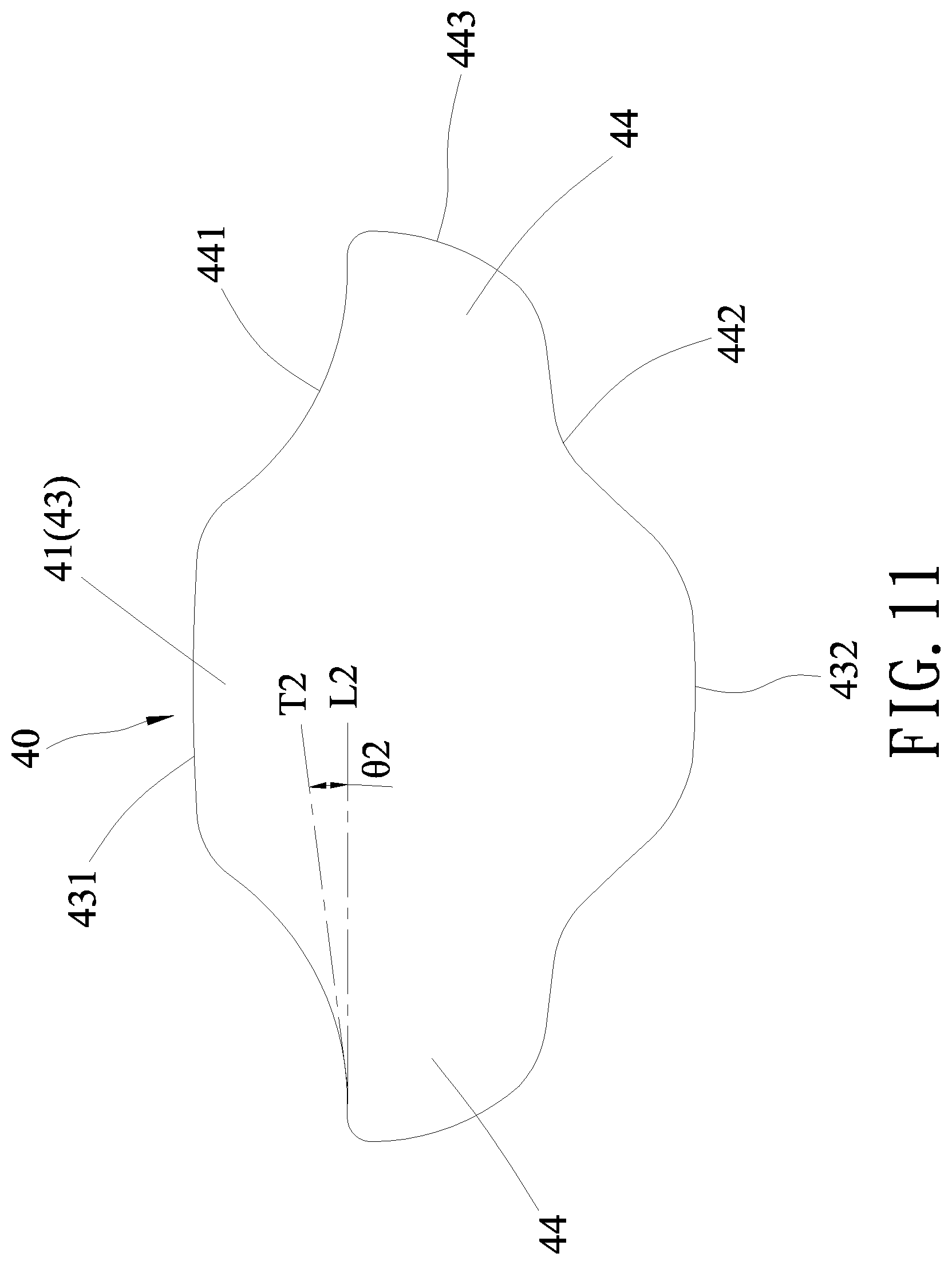 Patent US12564246 Figure 11 – Shoe having resilient heel