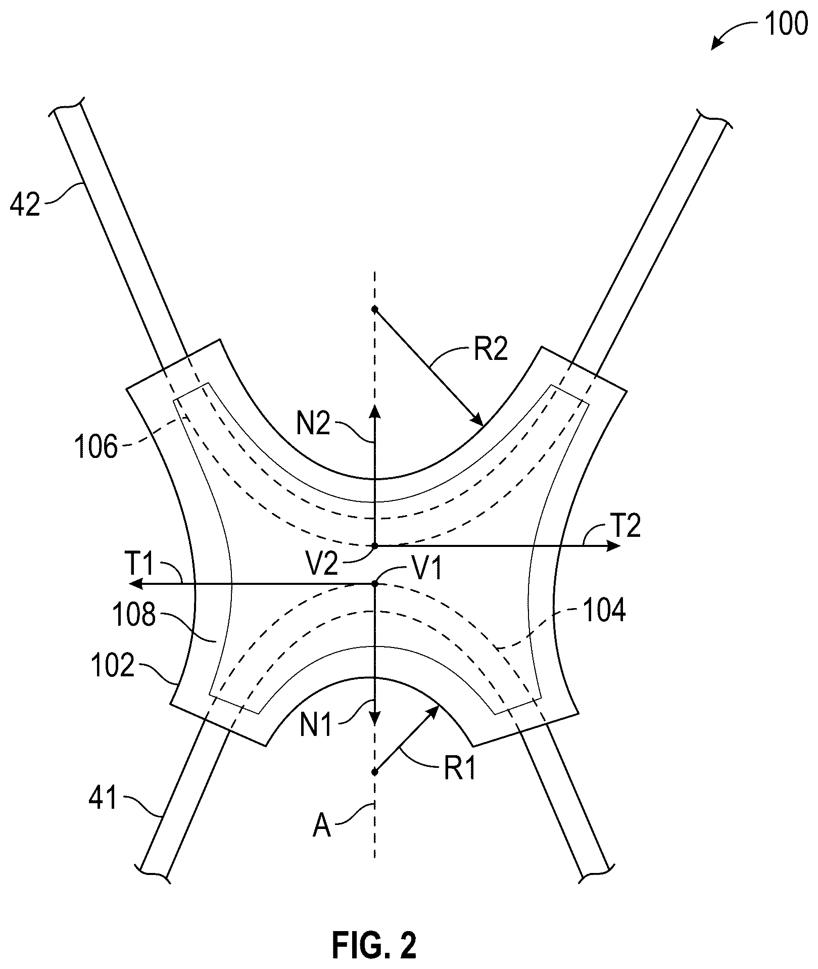Patent US12564247 Figure 2 – Article of footwear with reel closure and slidable eyelet
