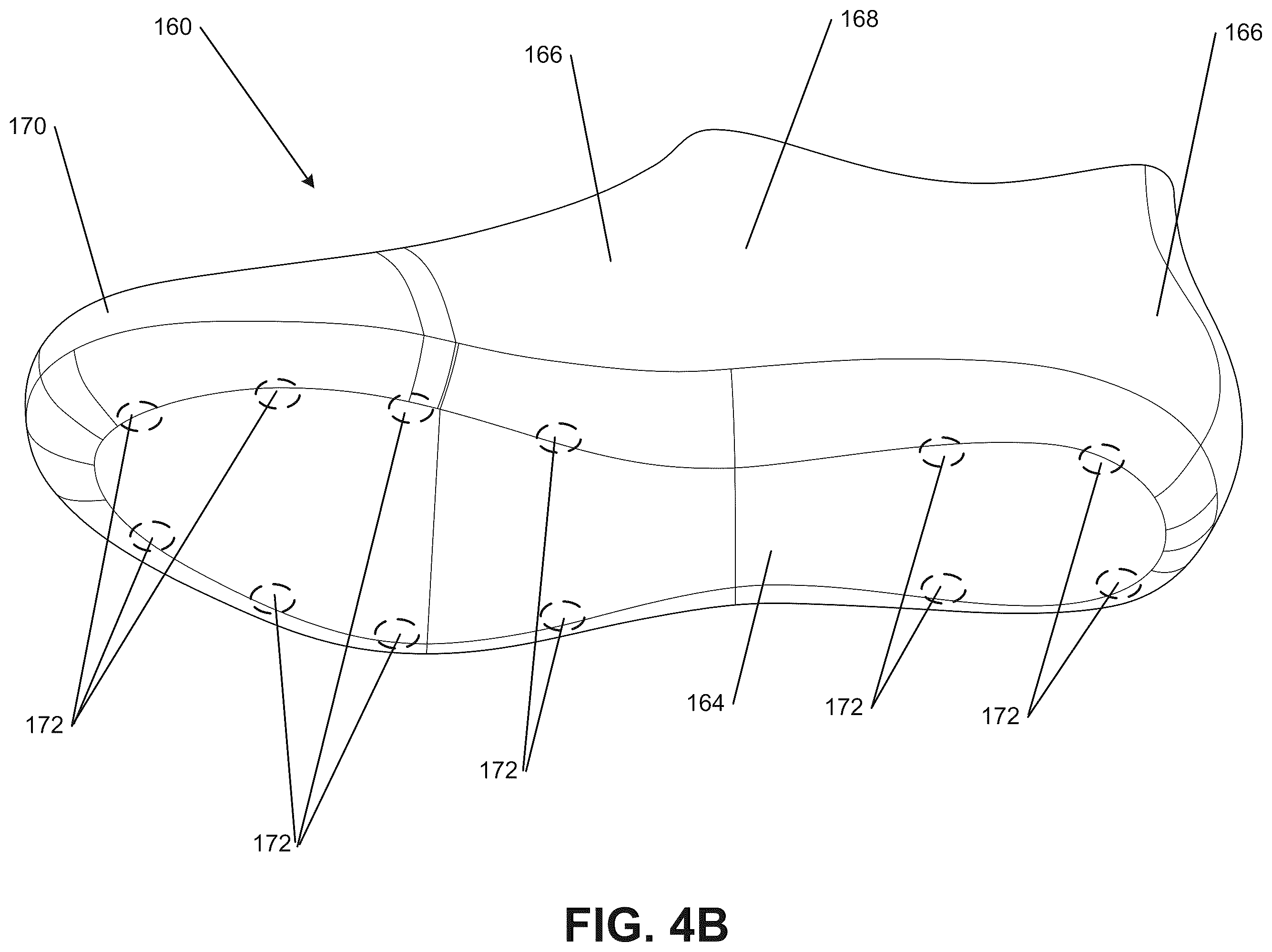 Patent US12564248 Figure 14 – Sole structures and articles of footwear having separate outsole and midsole components