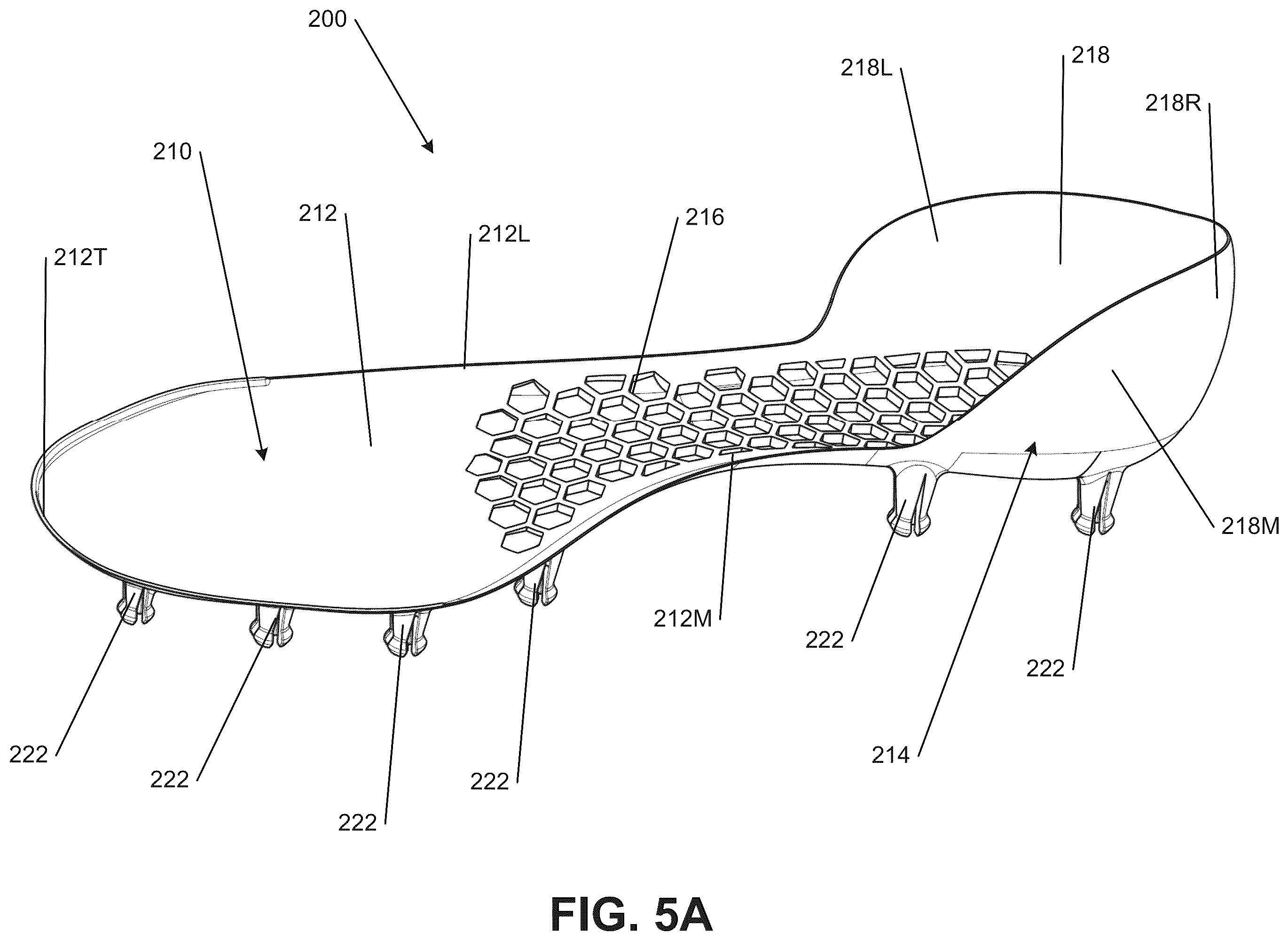 Patent US12564248 Figure 15 – Sole structures and articles of footwear having separate outsole and midsole components