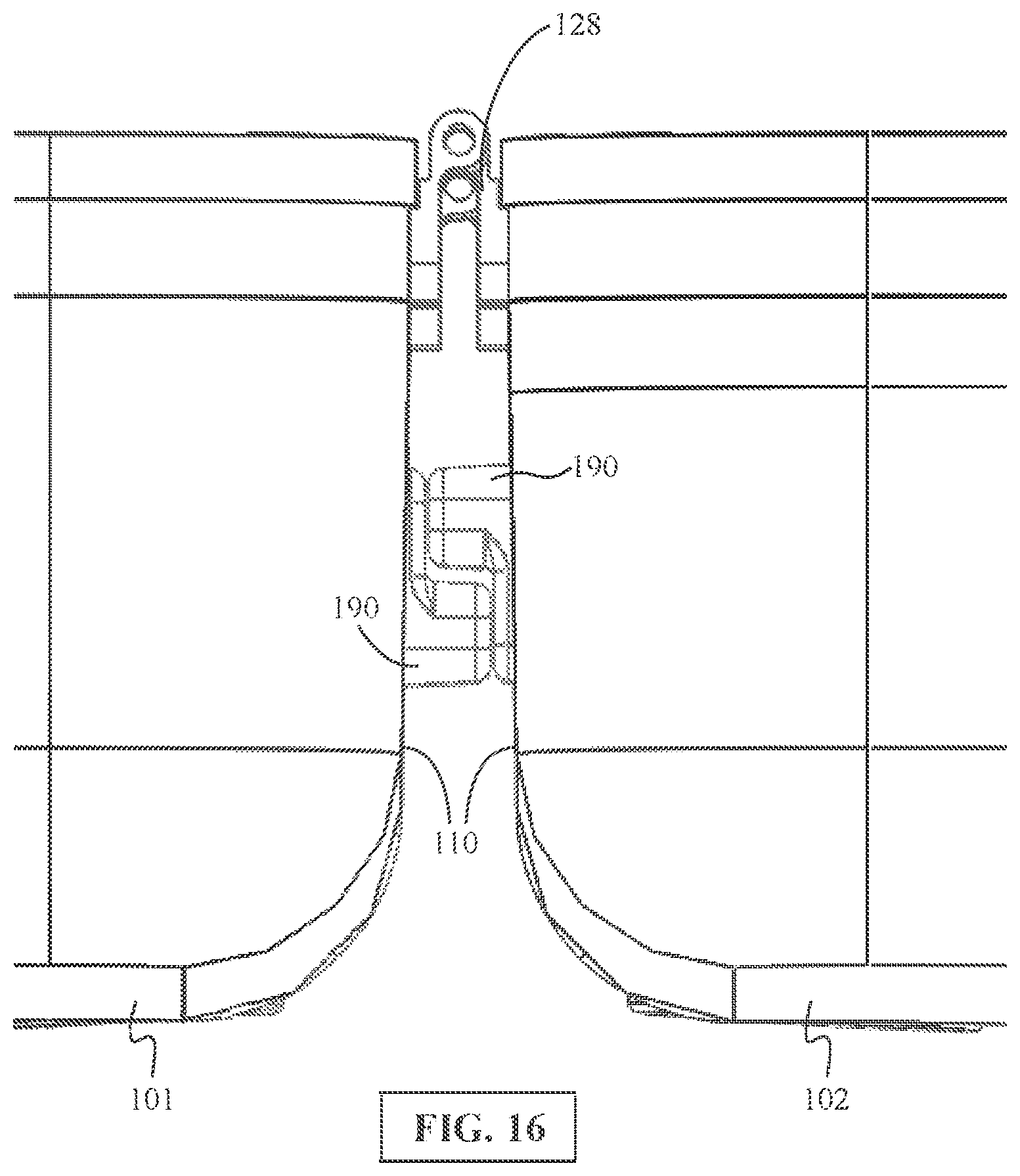 Patent US12564250 Figure 11 – Split handle, narrow rolling bag